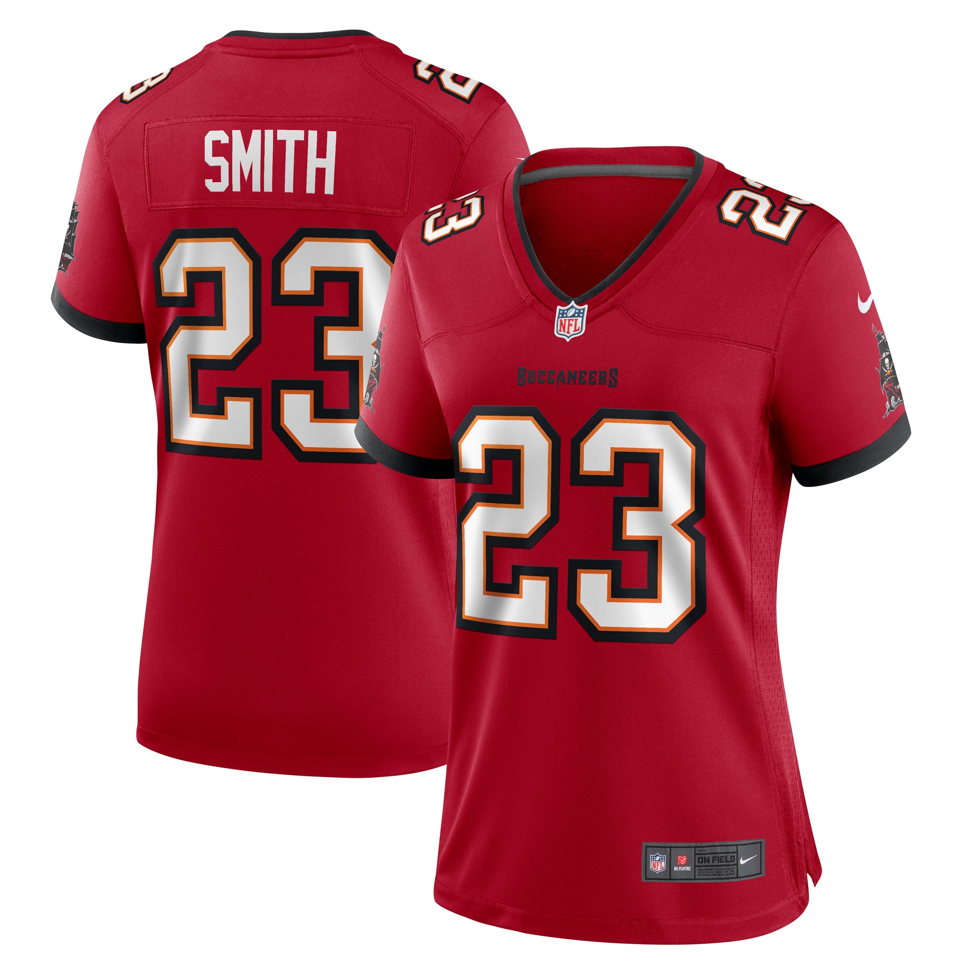 Women's Tampa Bay Buccaneers Tykee Smith Red Game Jersey JS1193 Saliibo