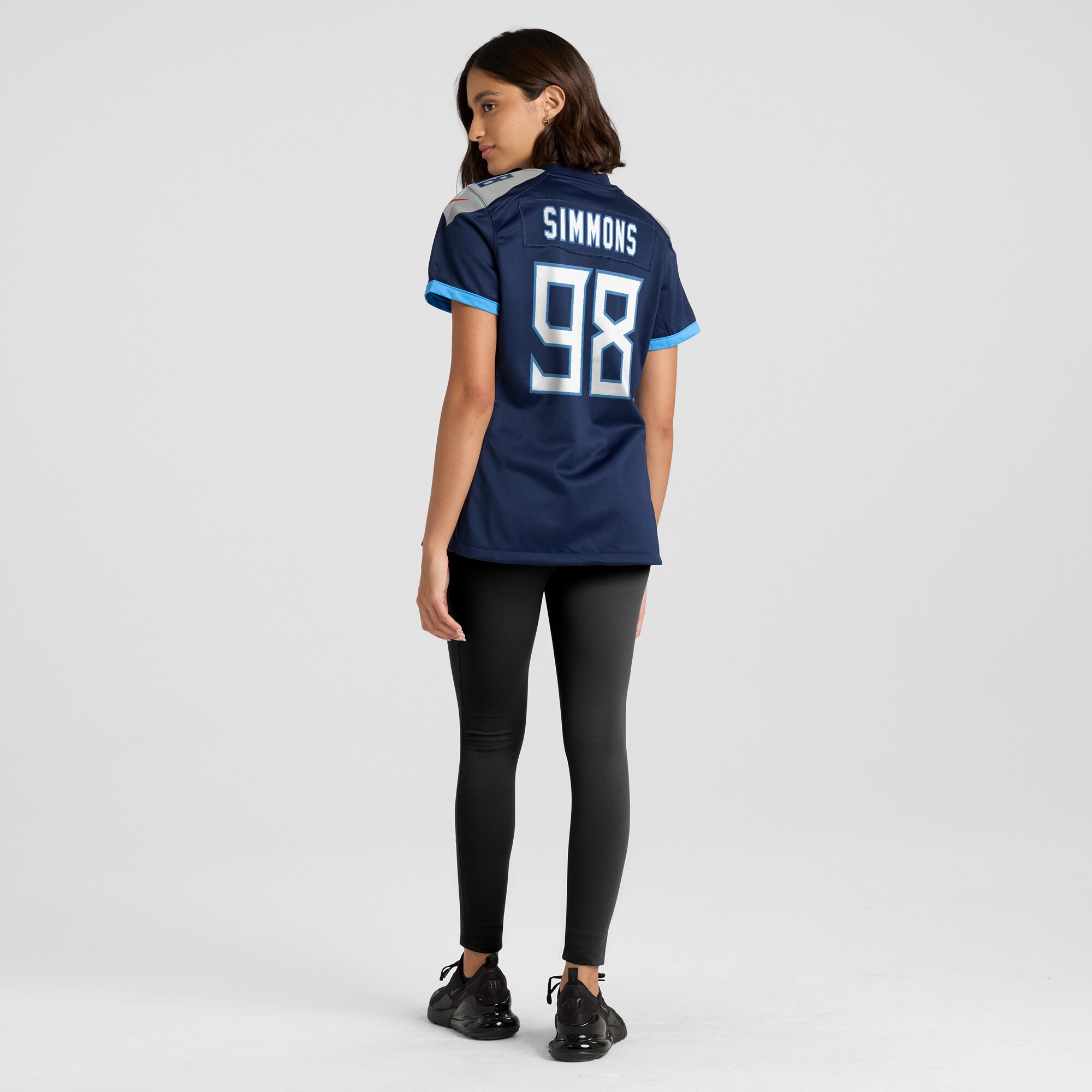 Women's Tennessee Titans Jeffery Simmons Navy Game Jersey JS3581 Saliibo - Image 5