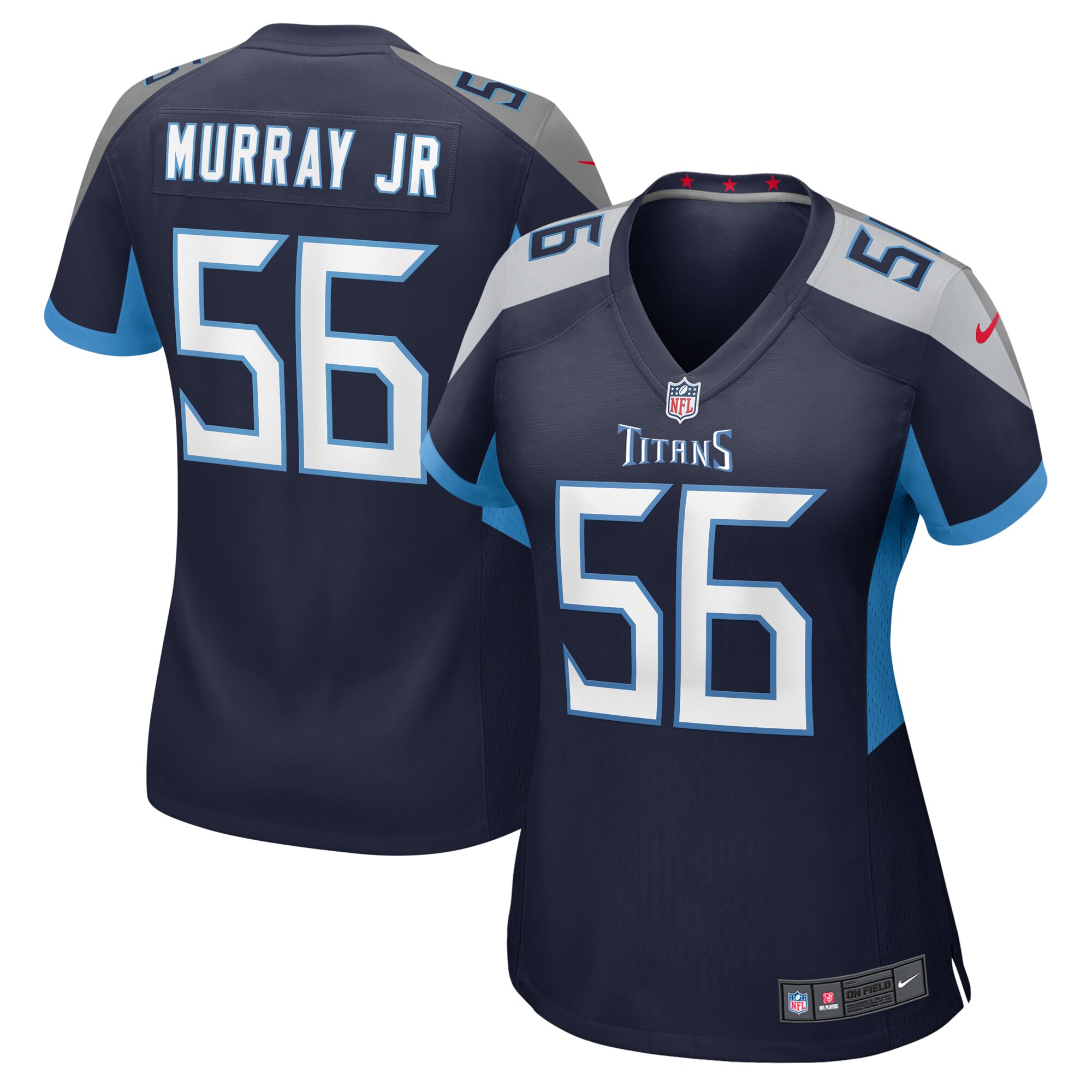 Women's Tennessee Titans Kenneth Murray Jr. Navy Game Jersey JS1428 Saliibo