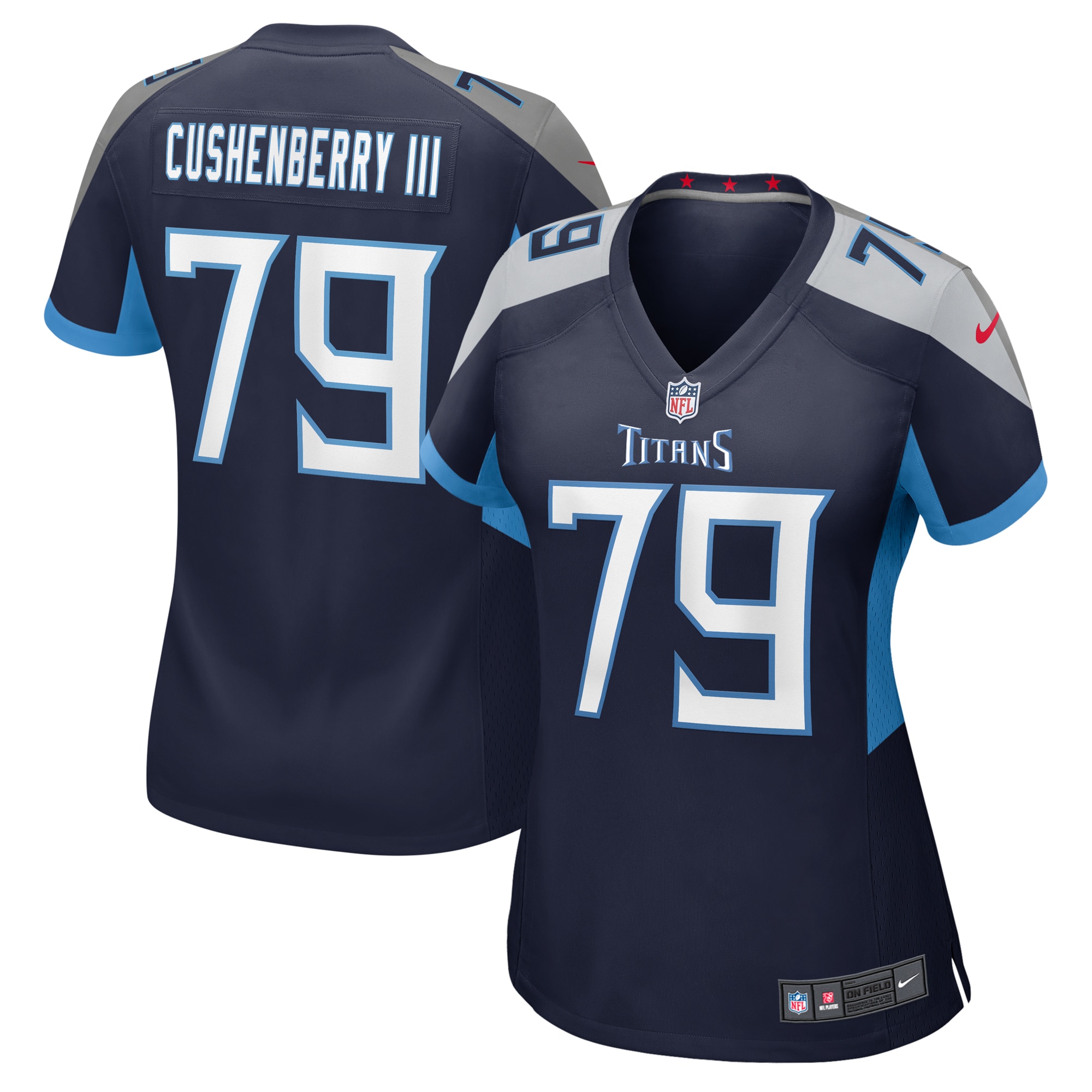 Women's Tennessee Titans Lloyd Cushenberry III Navy Game Jersey JS3921 Saliibo