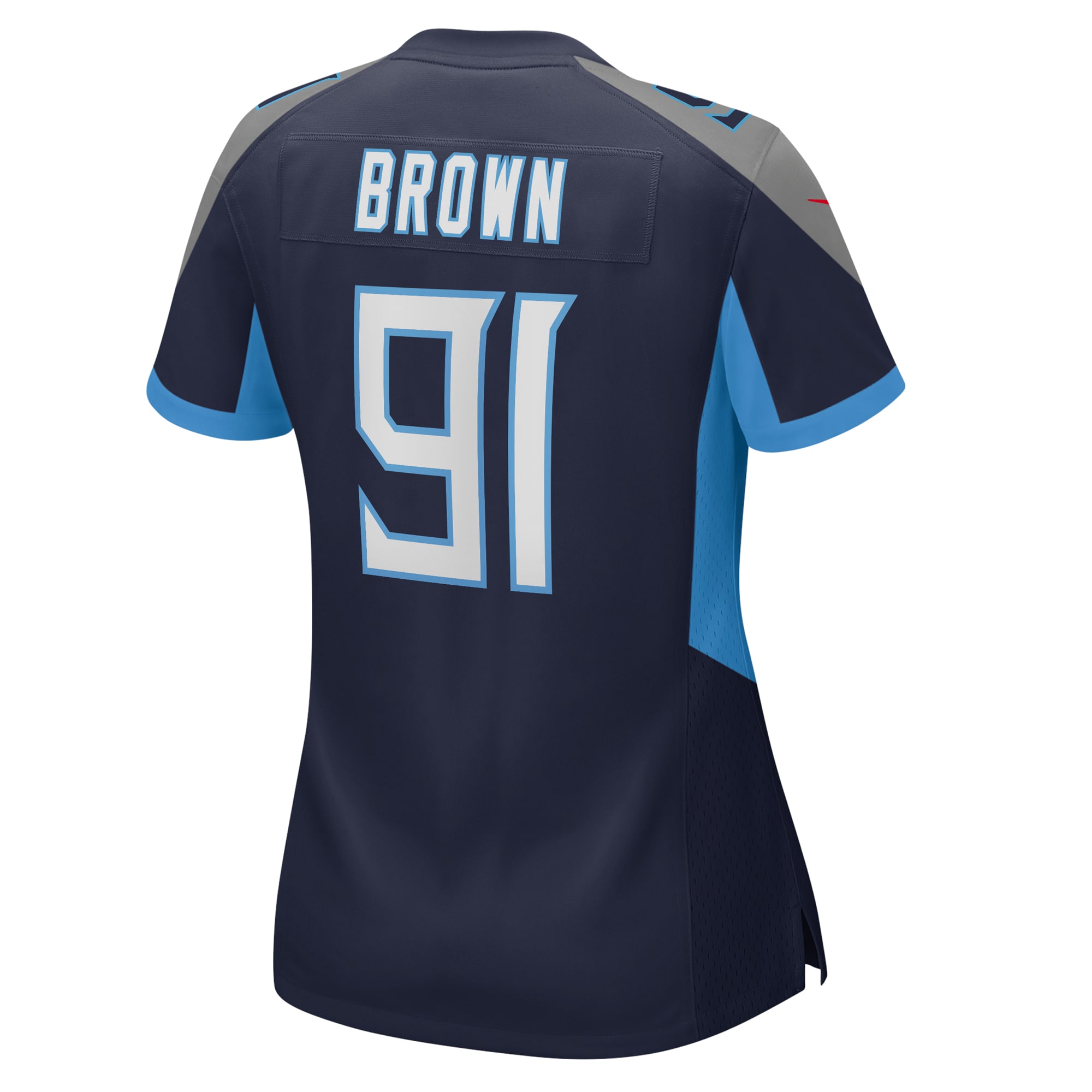Women's Tennessee Titans Shakel Brown Navy Game Jersey JS4904 Saliibo - Image 3