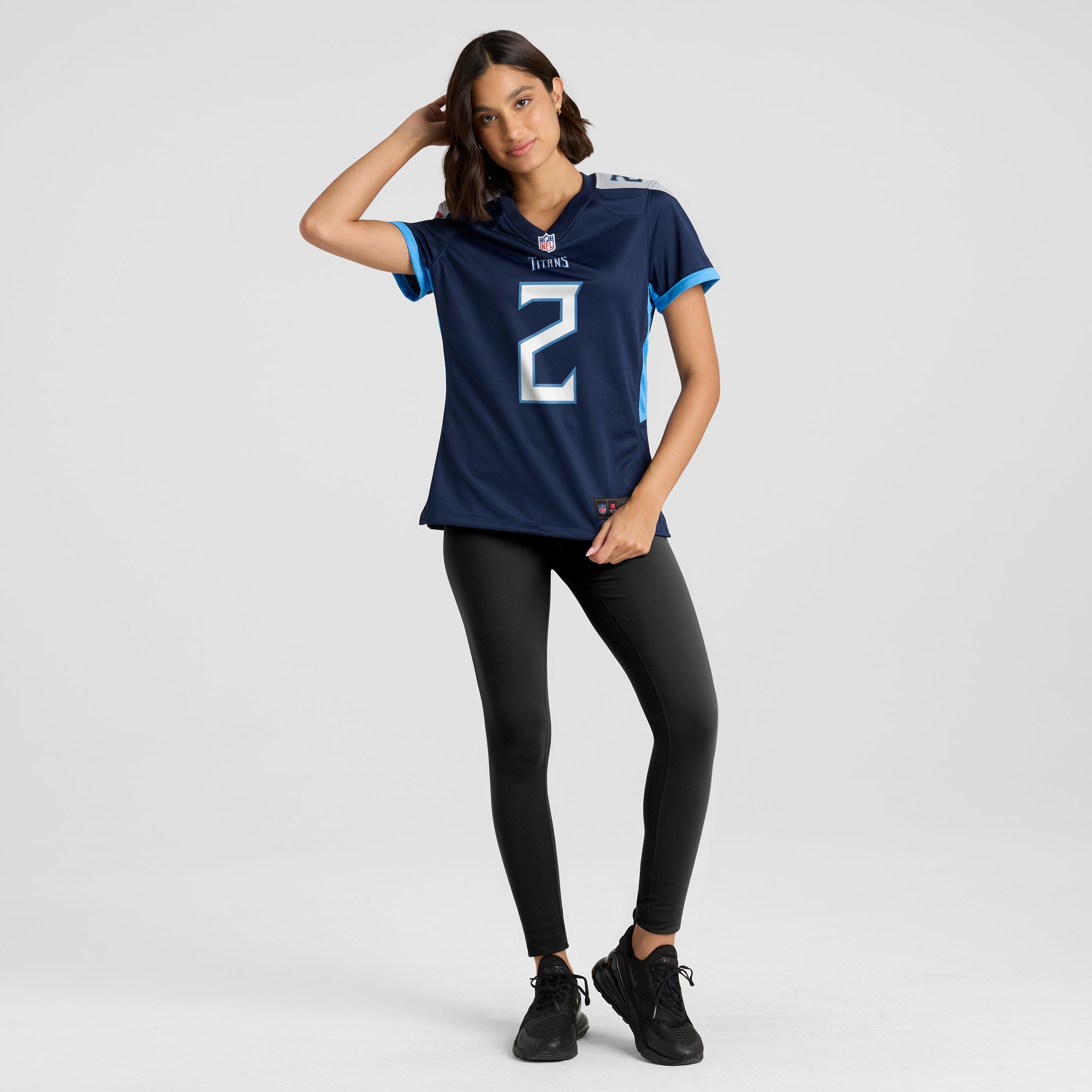 Women's Tennessee Titans Tyjae Spears Navy Game Jersey JS4142 Saliibo - Image 4