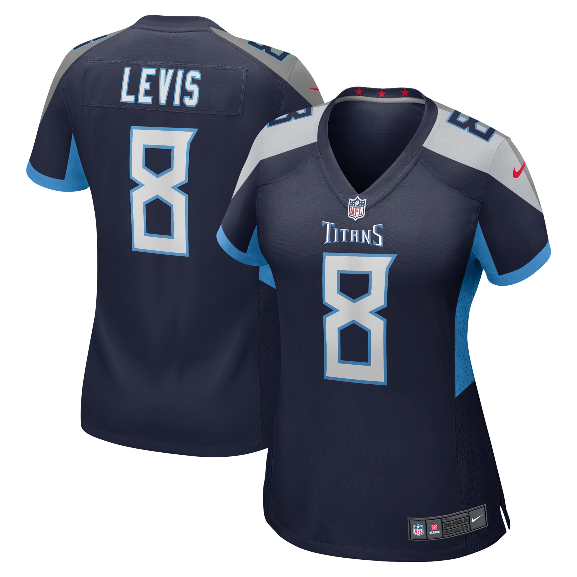 Women's Tennessee Titans Will Levis Navy Game Jersey JS1494 Saliibo