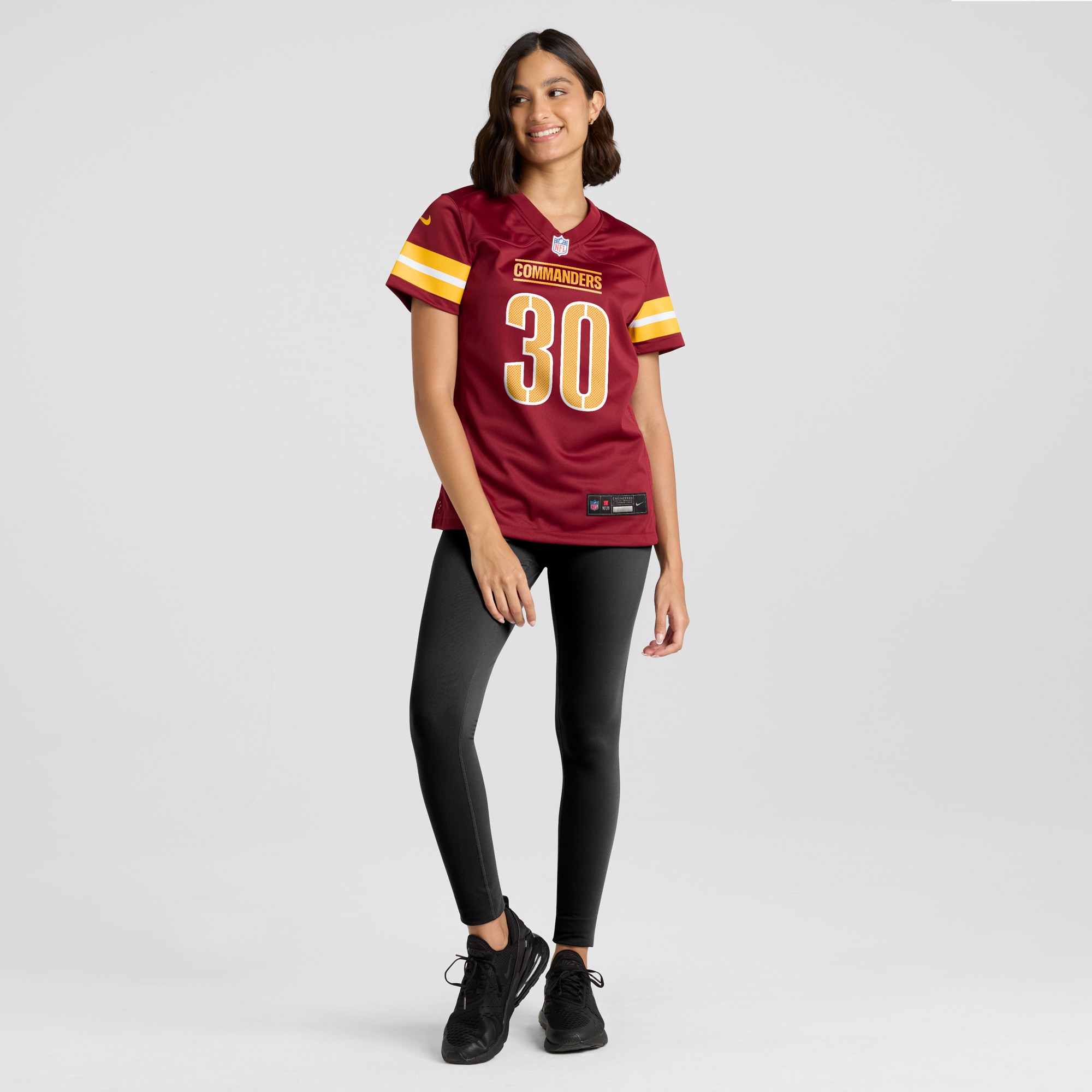 Women's Washington Commanders Austin Ekeler Burgundy Game Player Jersey JS3505 Saliibo - Image 4