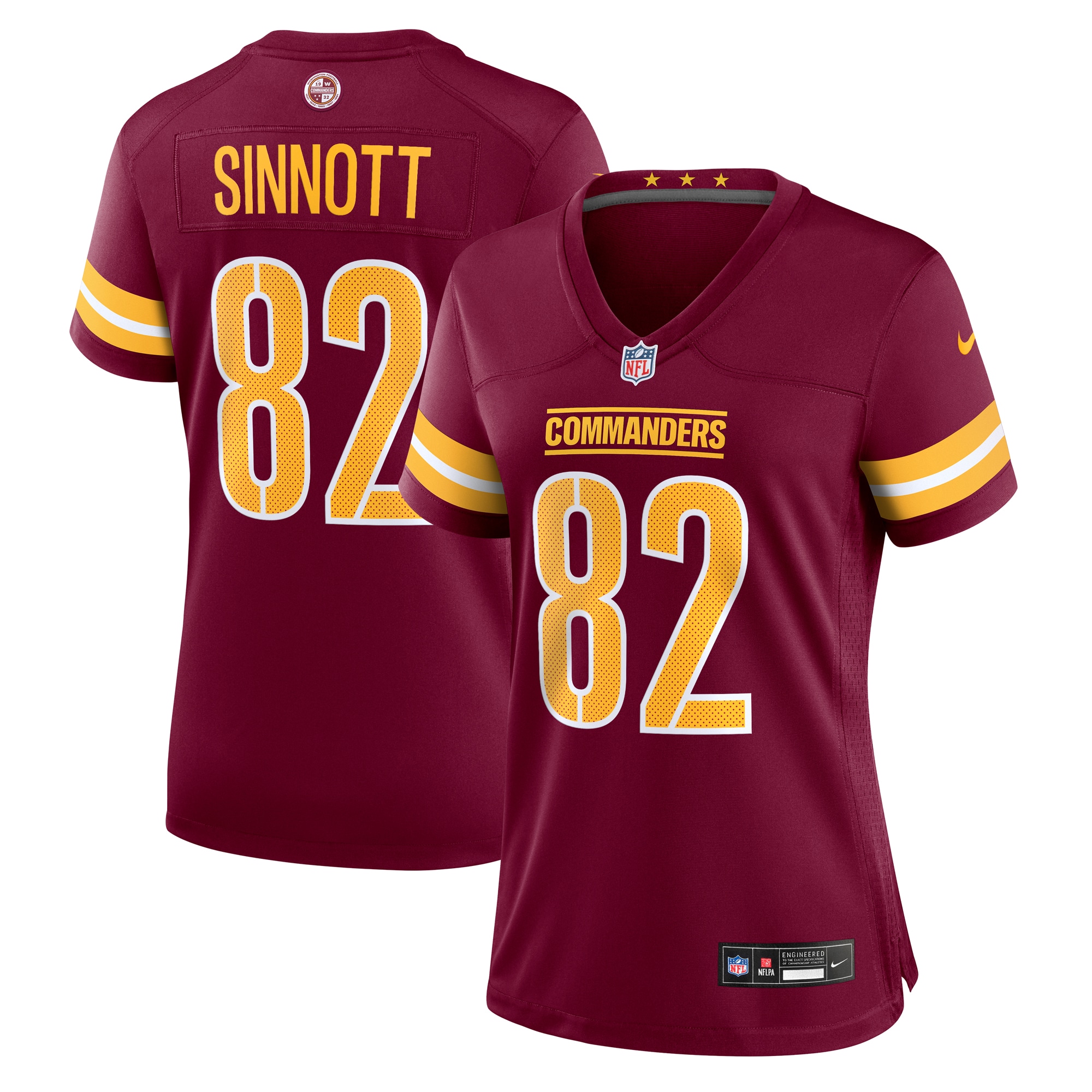 Women's Washington Commanders Ben Sinnott Burgundy Game Jersey JS5978 Saliibo