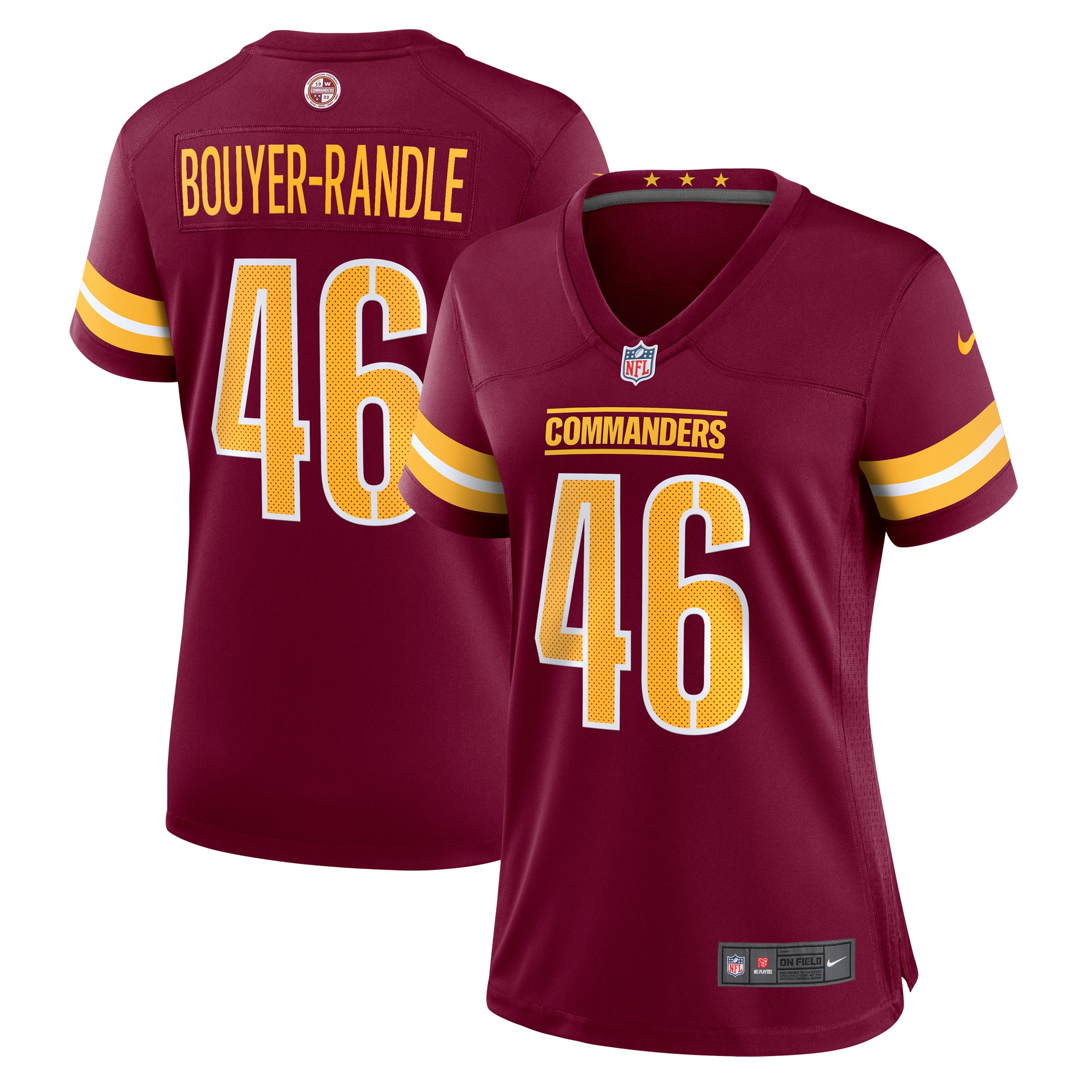 Women's Washington Commanders Brandon Bouyer-Randle Burgundy Game Jersey JS5660 Saliibo