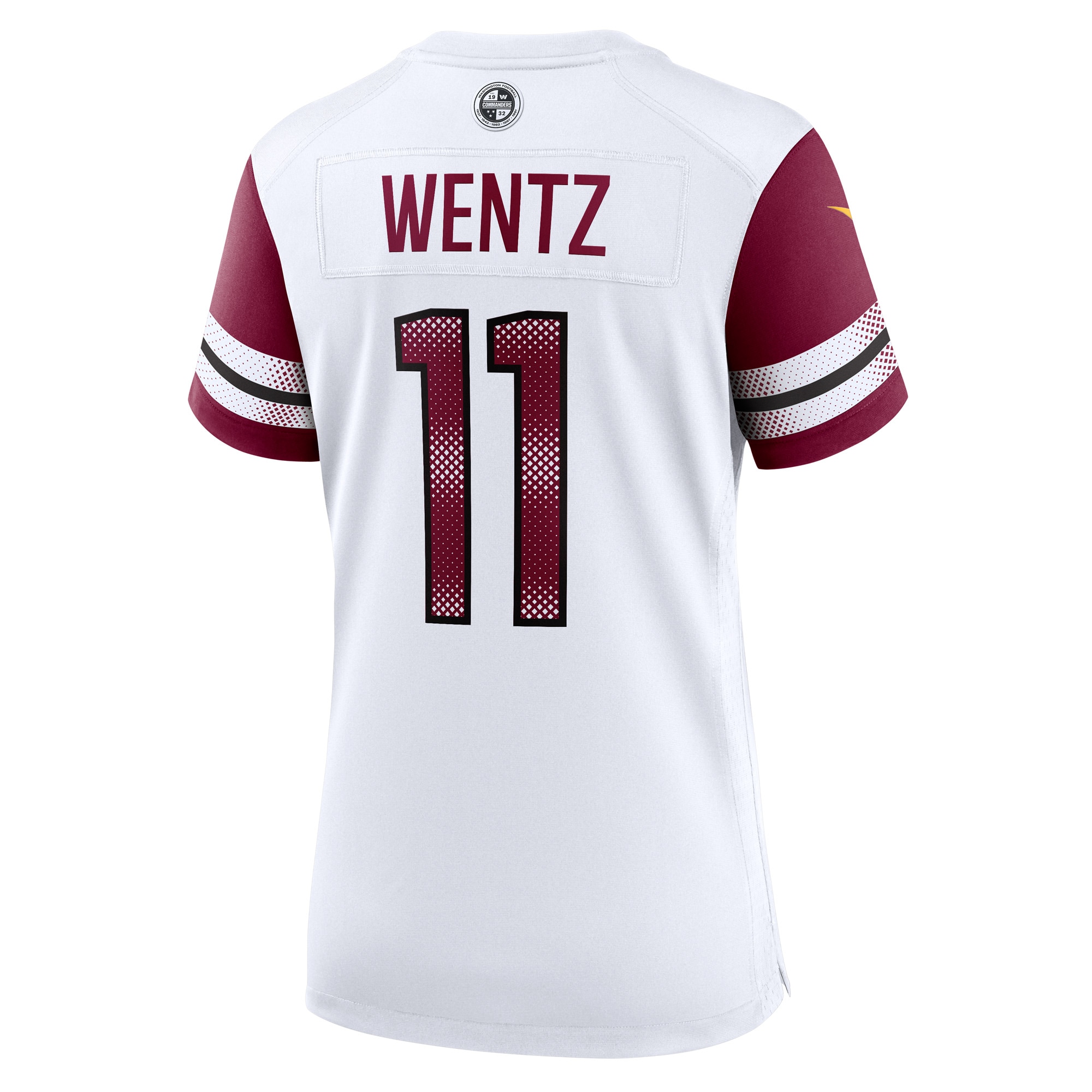 Women's Washington Commanders Carson Wentz White Game Jersey JS8627 Saliibo - Image 3