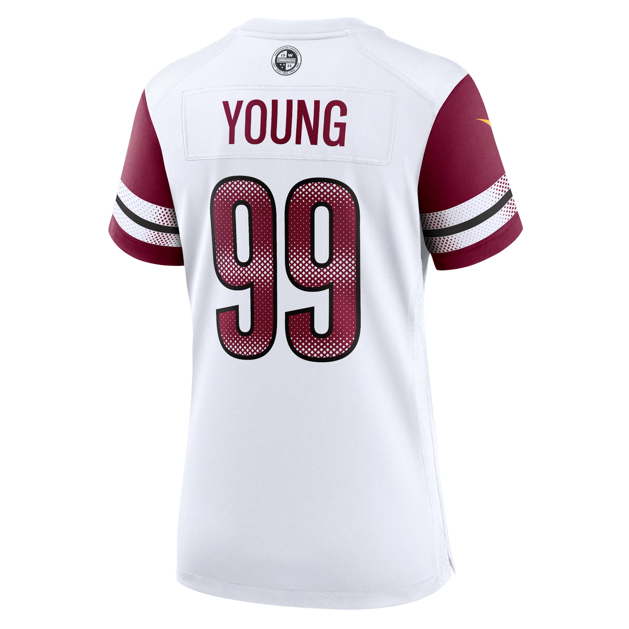 Women's Washington Commanders Chase Young White Player Jersey JS3069 Saliibo - Image 3