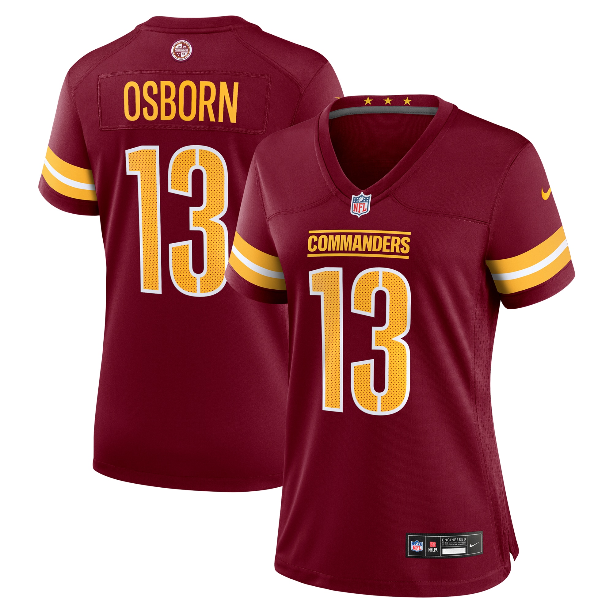 Women's Washington Commanders K.J. Osborn Burgundy Team Game Jersey JS8695 Saliibo