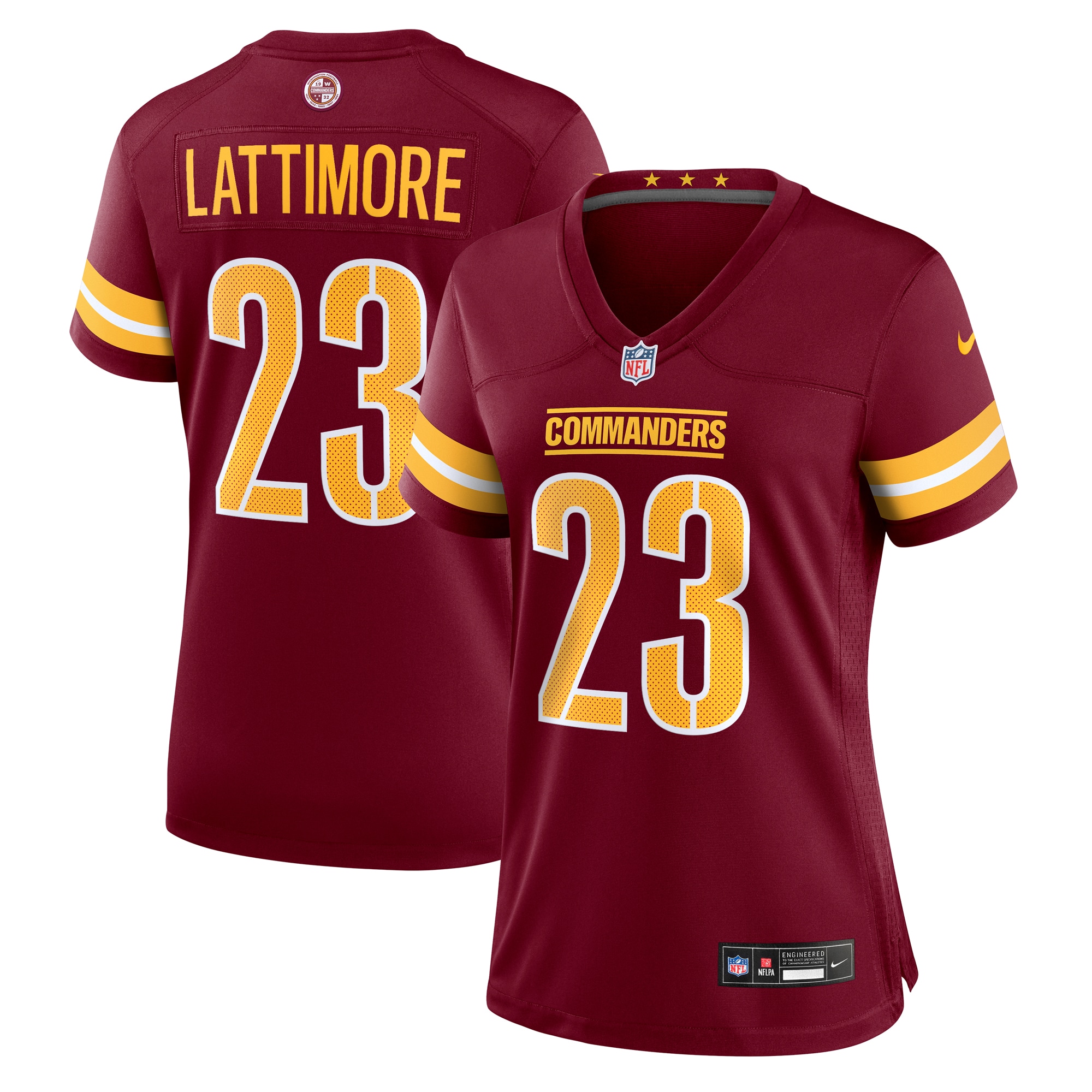 Women's Washington Commanders Marshon Lattimore Burgundy Game Jersey JS4448 Saliibo