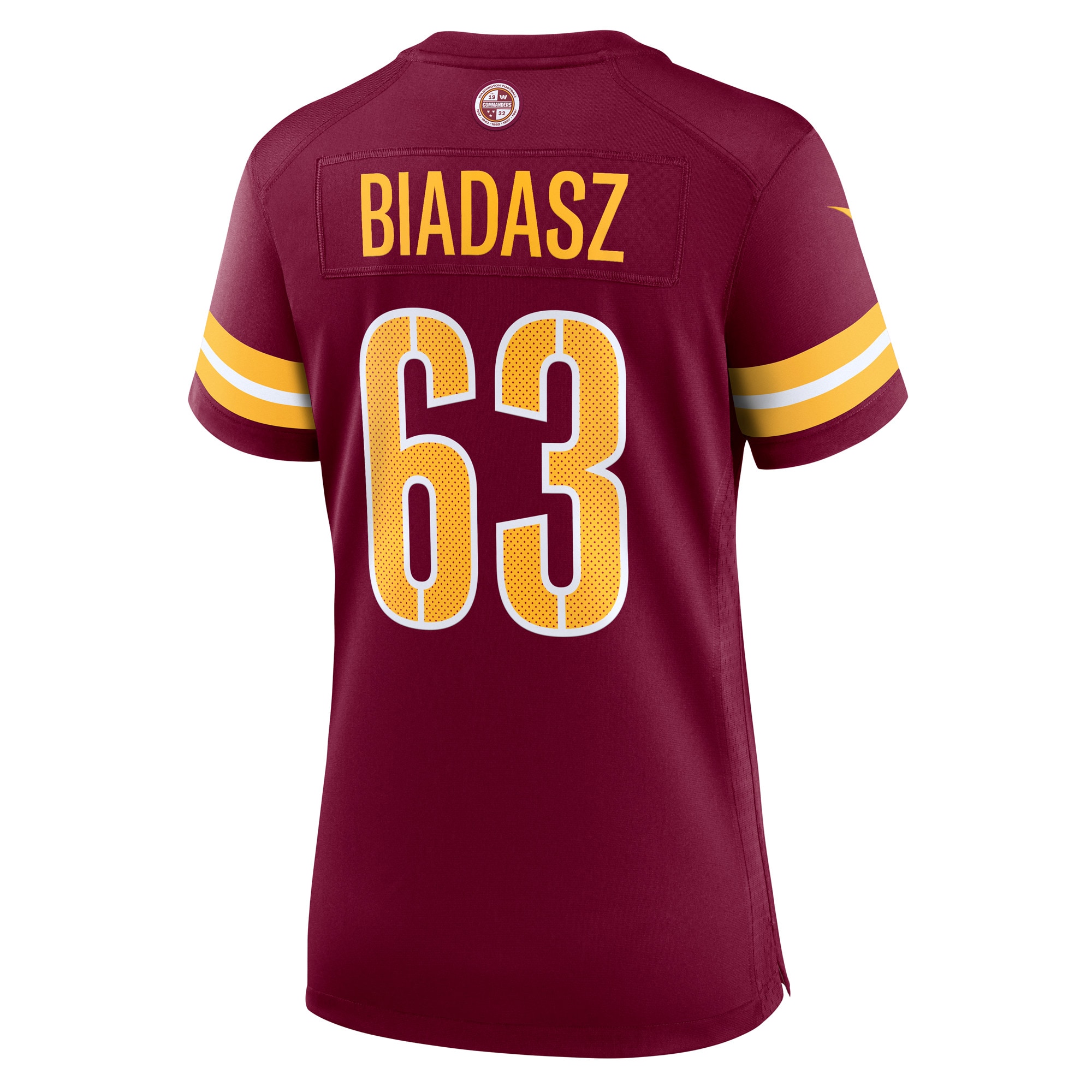 Women's Washington Commanders Tyler Biadasz Burgundy Game Jersey JS1573 Saliibo - Image 3