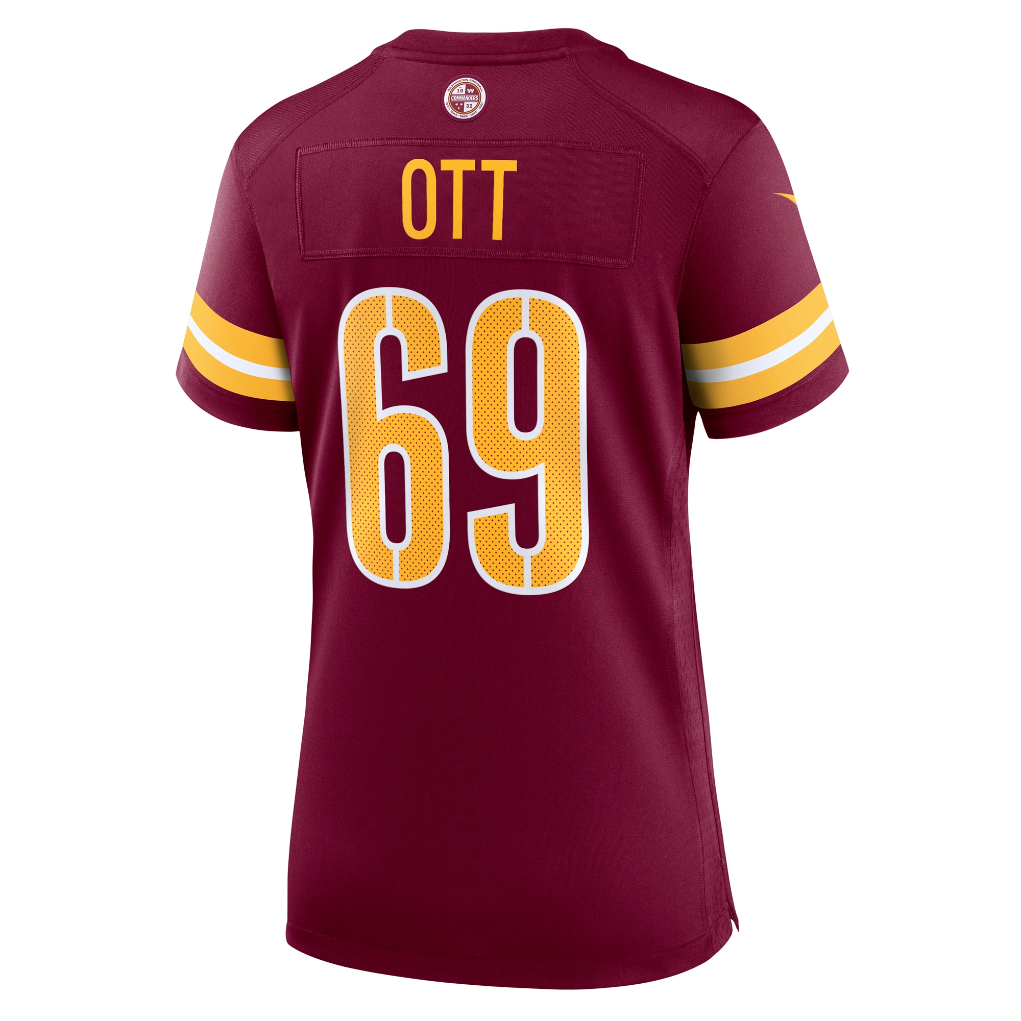 Women's Washington Commanders Tyler Ott Burgundy Game Jersey JS6515 Saliibo - Image 3
