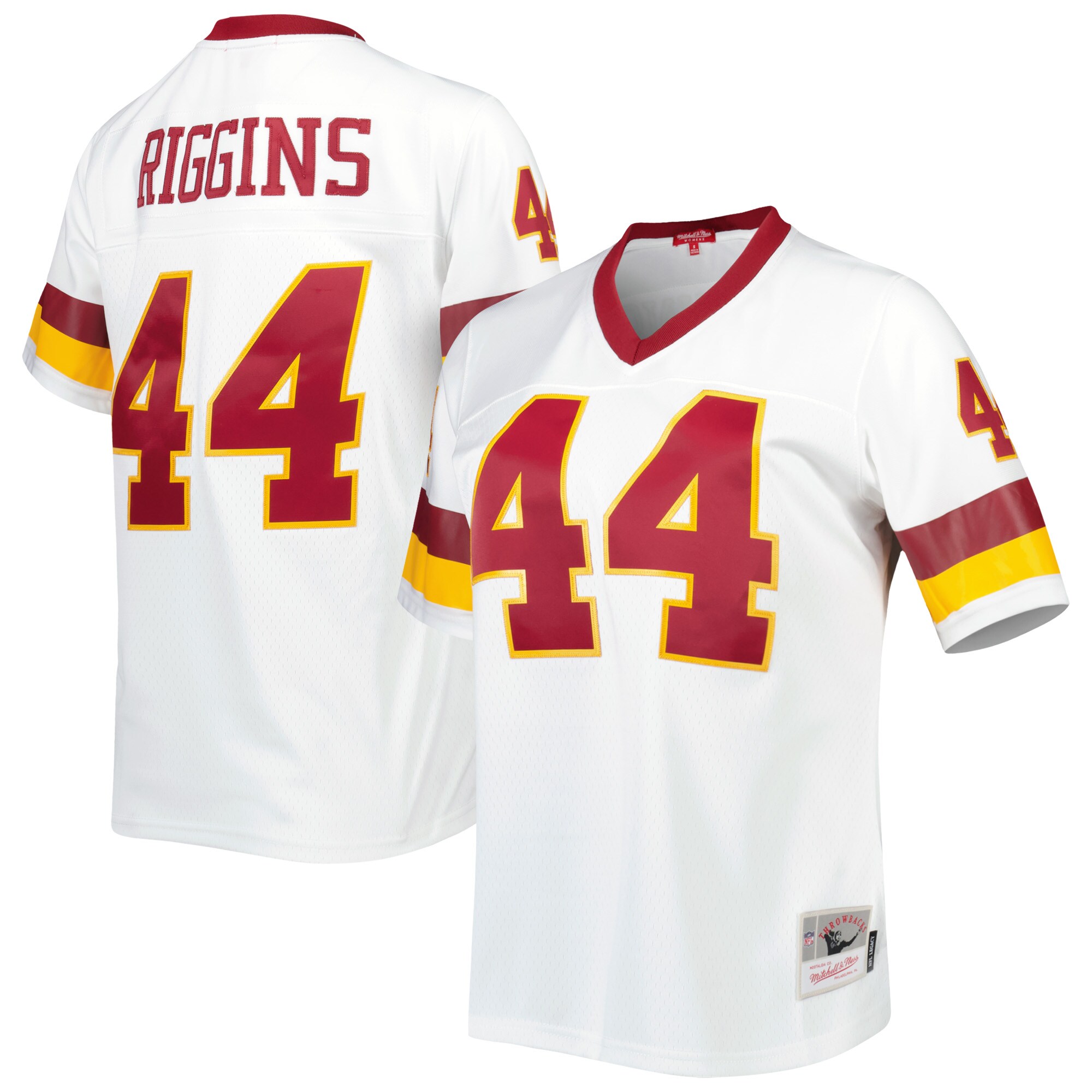 Women's Washington Football Team John Riggins Mitchell & Ness White Legacy Player Jersey JS4592 Saliibo