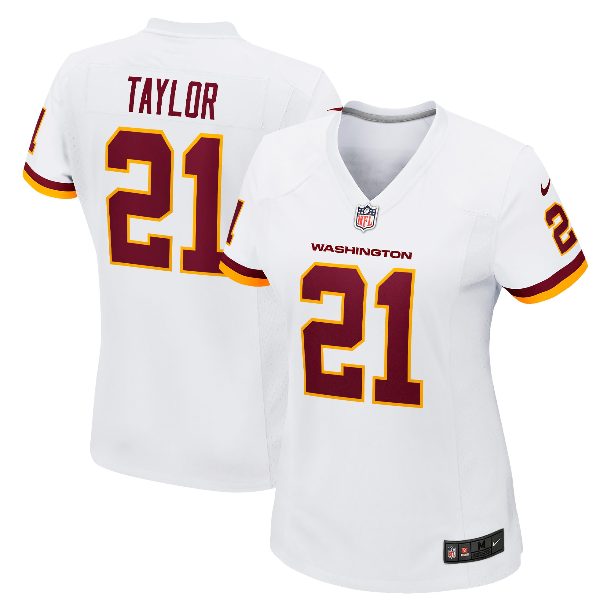 Women's Washington Football Team Sean Taylor White Retired Player Game Jersey JS2174 Saliibo
