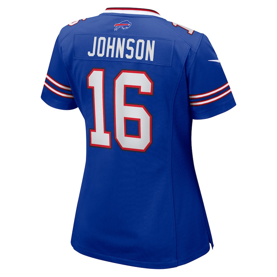 Xavier Johnson 16 Buffalo Bills Women's Game Jersey - Royal JS8346 Saliibo - Image 3