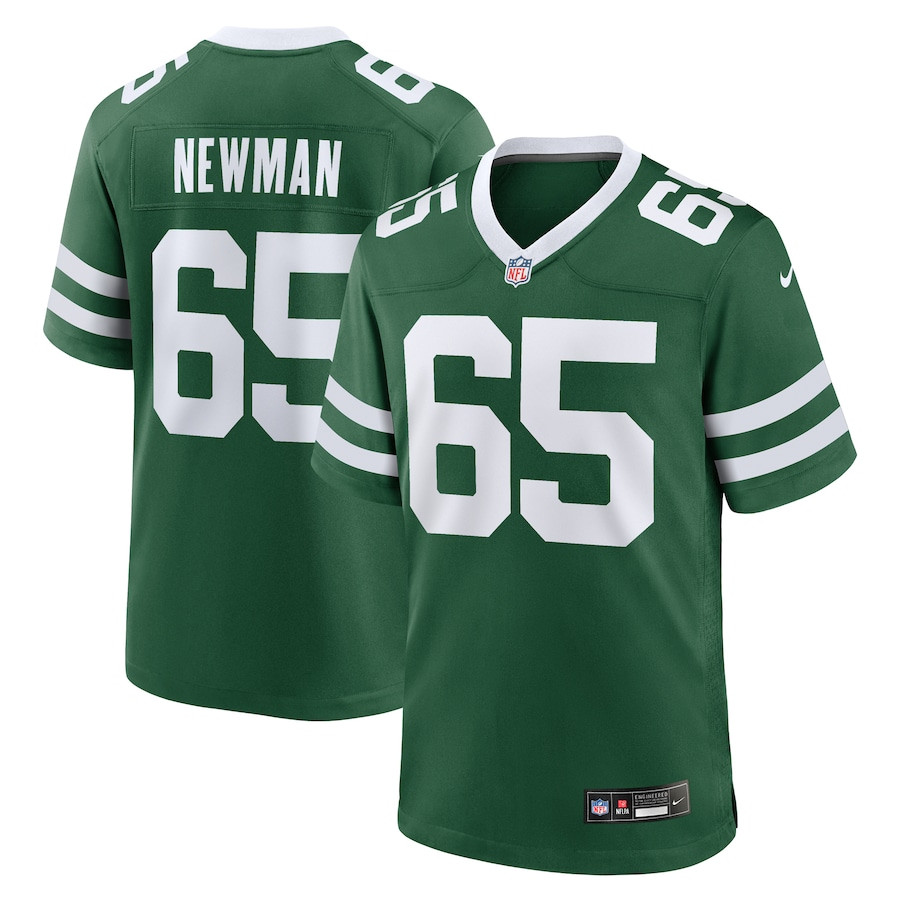 Xavier Newman 65 New York Jets Team Game Men Jersey - Legacy Green JS8098 Saliibo