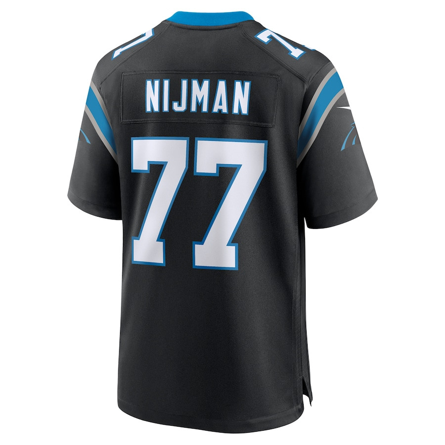 Yosh Nijman 77 Carolina Panthers Game Men Jersey - Black JS2705 Saliibo - Image 3