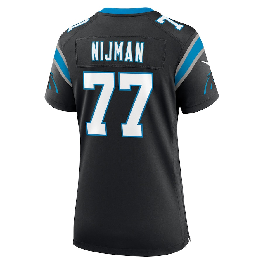 Yosh Nijman 77 Carolina Panthers Women's Game Jersey - Black JS8980 Saliibo - Image 3