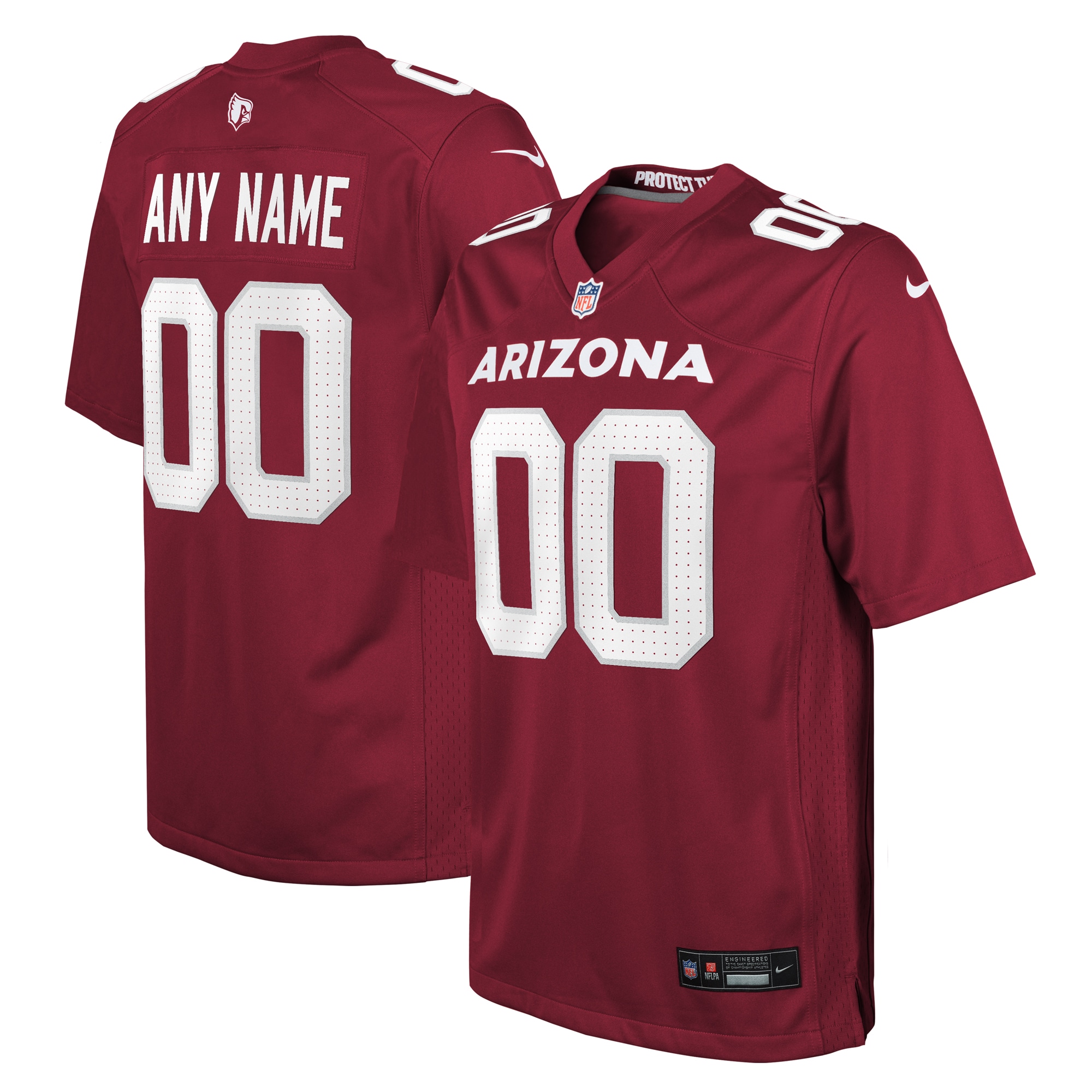 Youth Arizona Cardinals Cardinal Custom Game Jersey JS8955 Saliibo