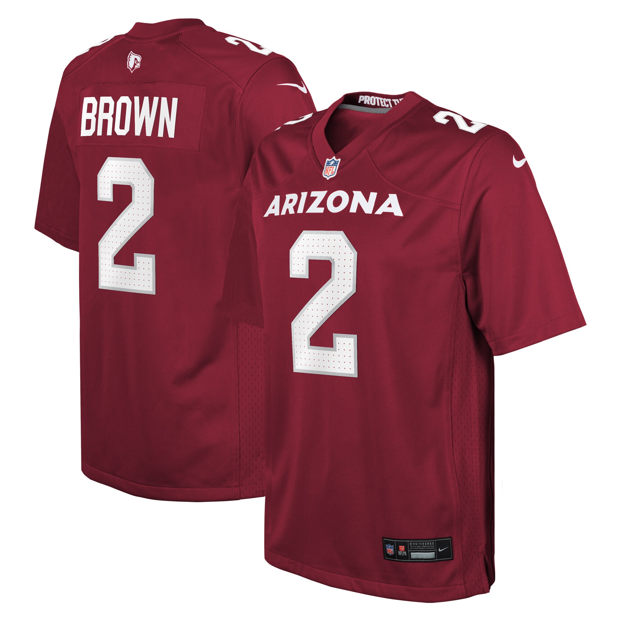 Youth Arizona Cardinals Marquise Brown Cardinal Game Jersey JS5668 Saliibo