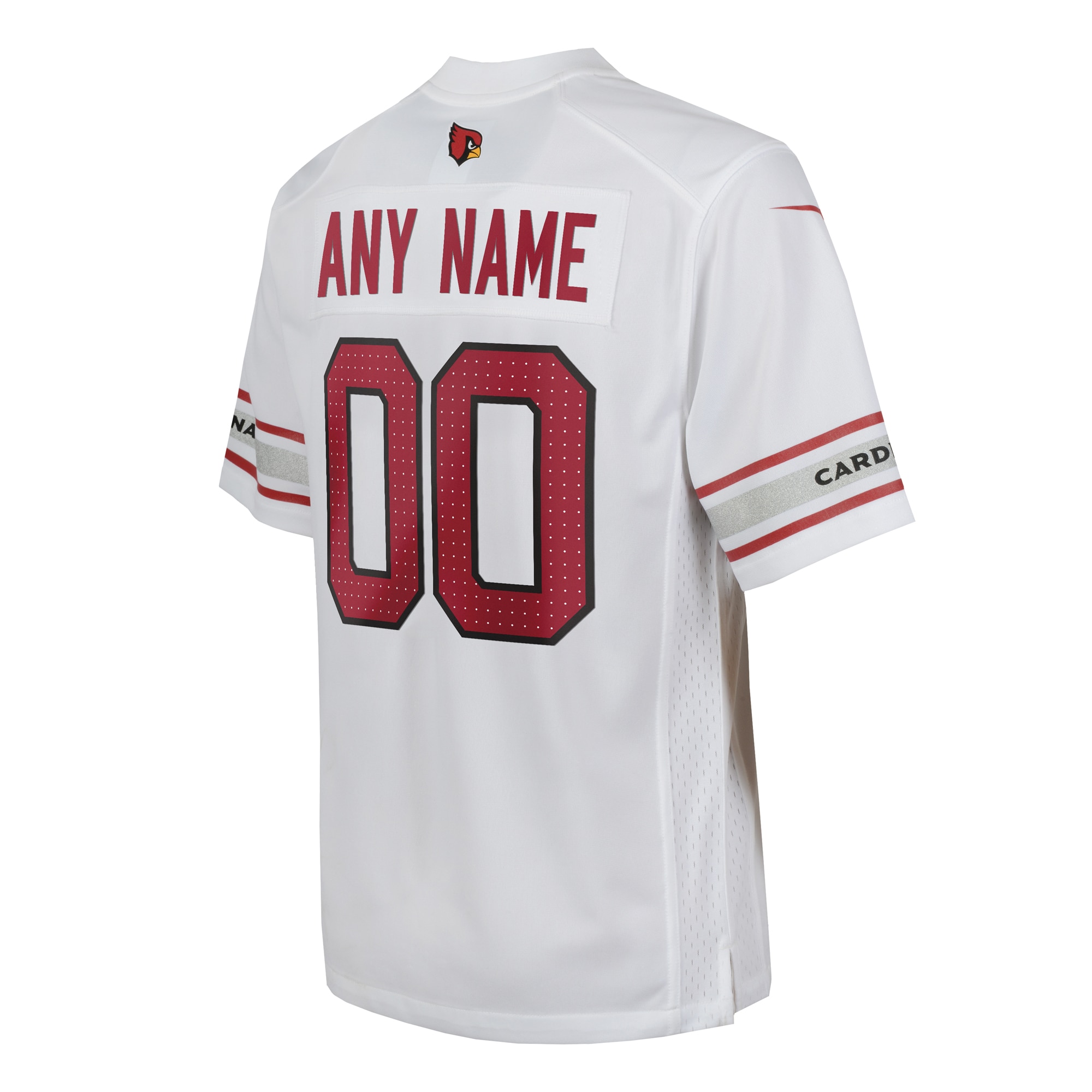 Youth Arizona Cardinals White Custom Game Jersey JS1910 Saliibo - Image 3