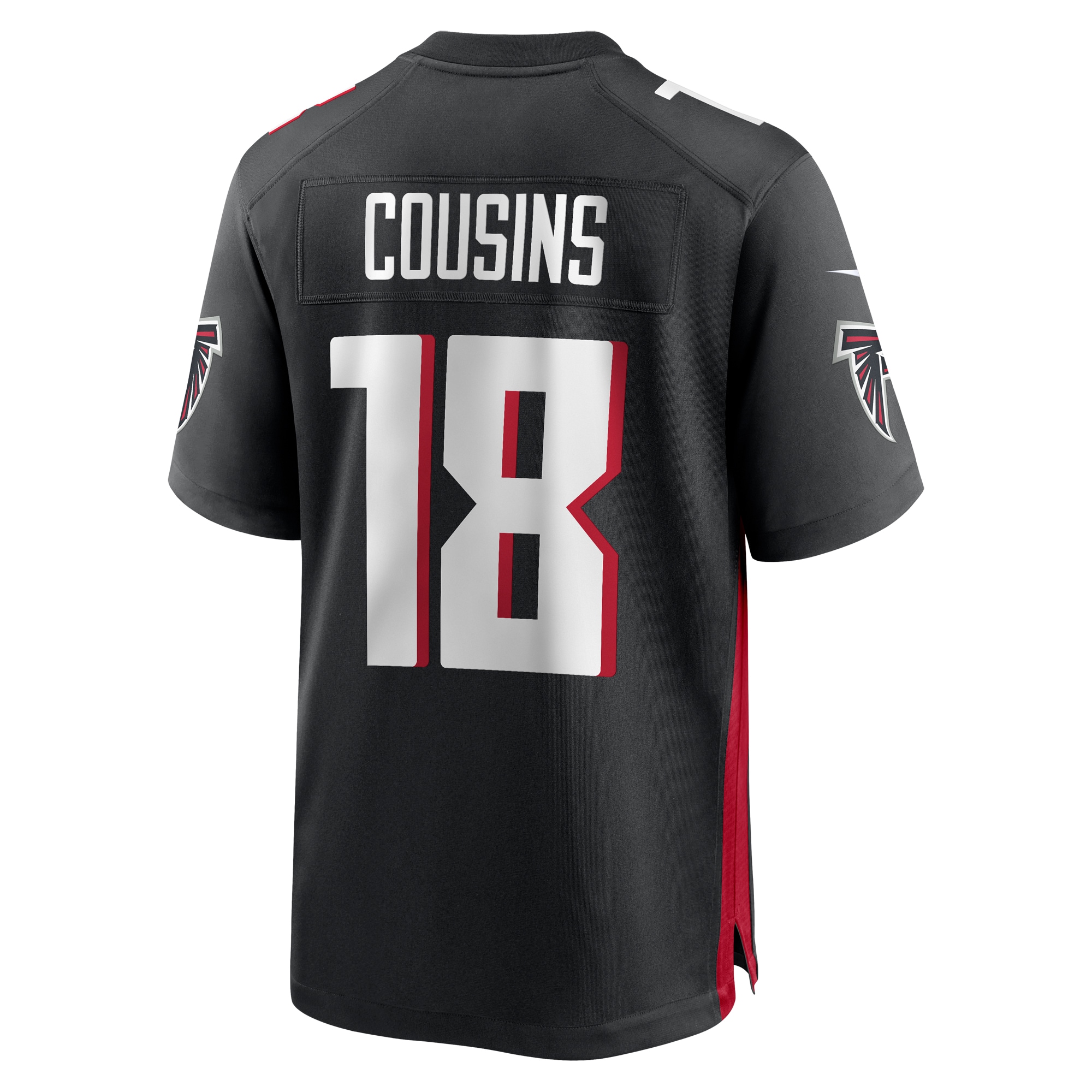 Youth Atlanta Falcons Kirk Cousins Black Game Player Jersey JS1658 Saliibo - Image 3