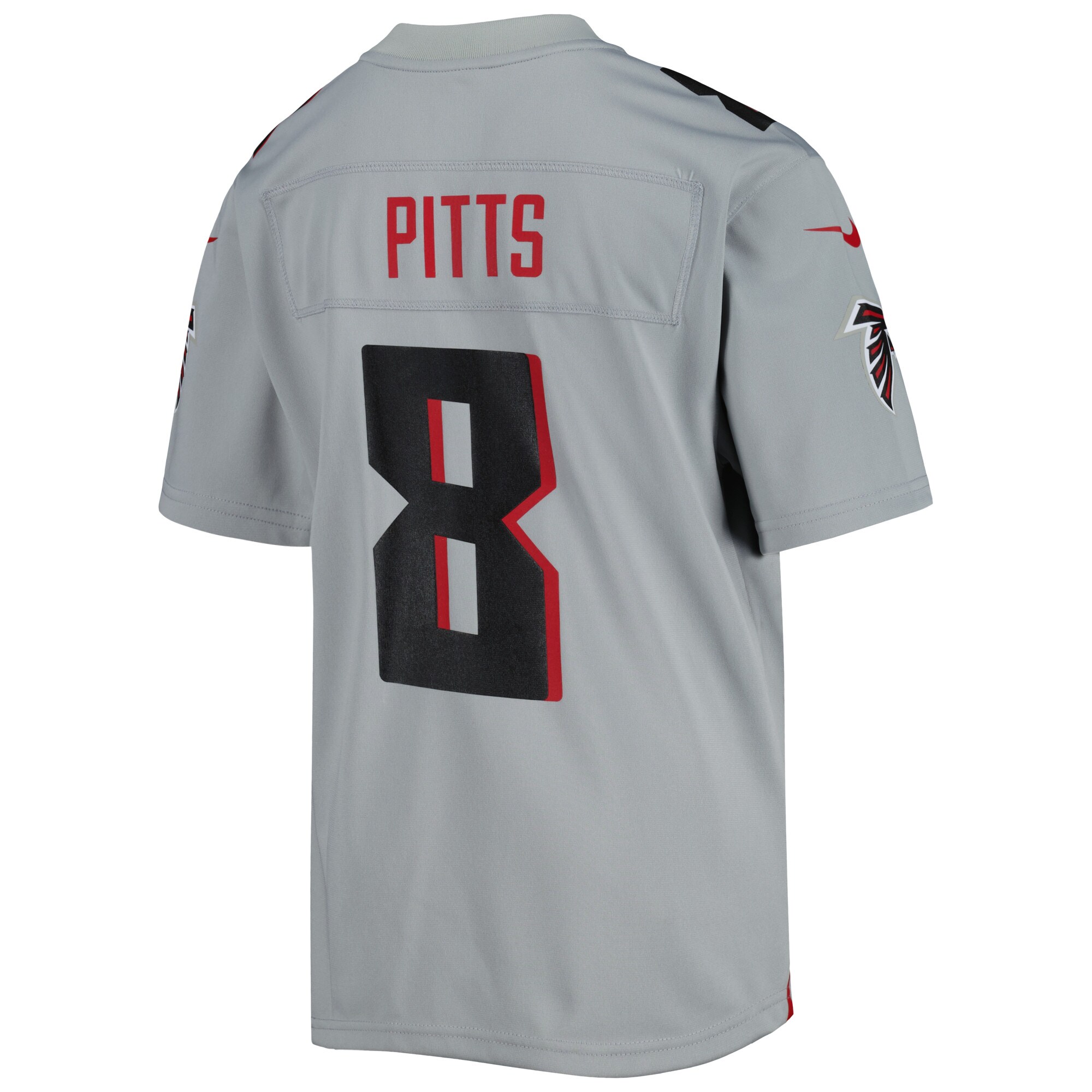 Youth Atlanta Falcons Kyle Pitts Gray Inverted Game Jersey JS3636 Saliibo - Image 3