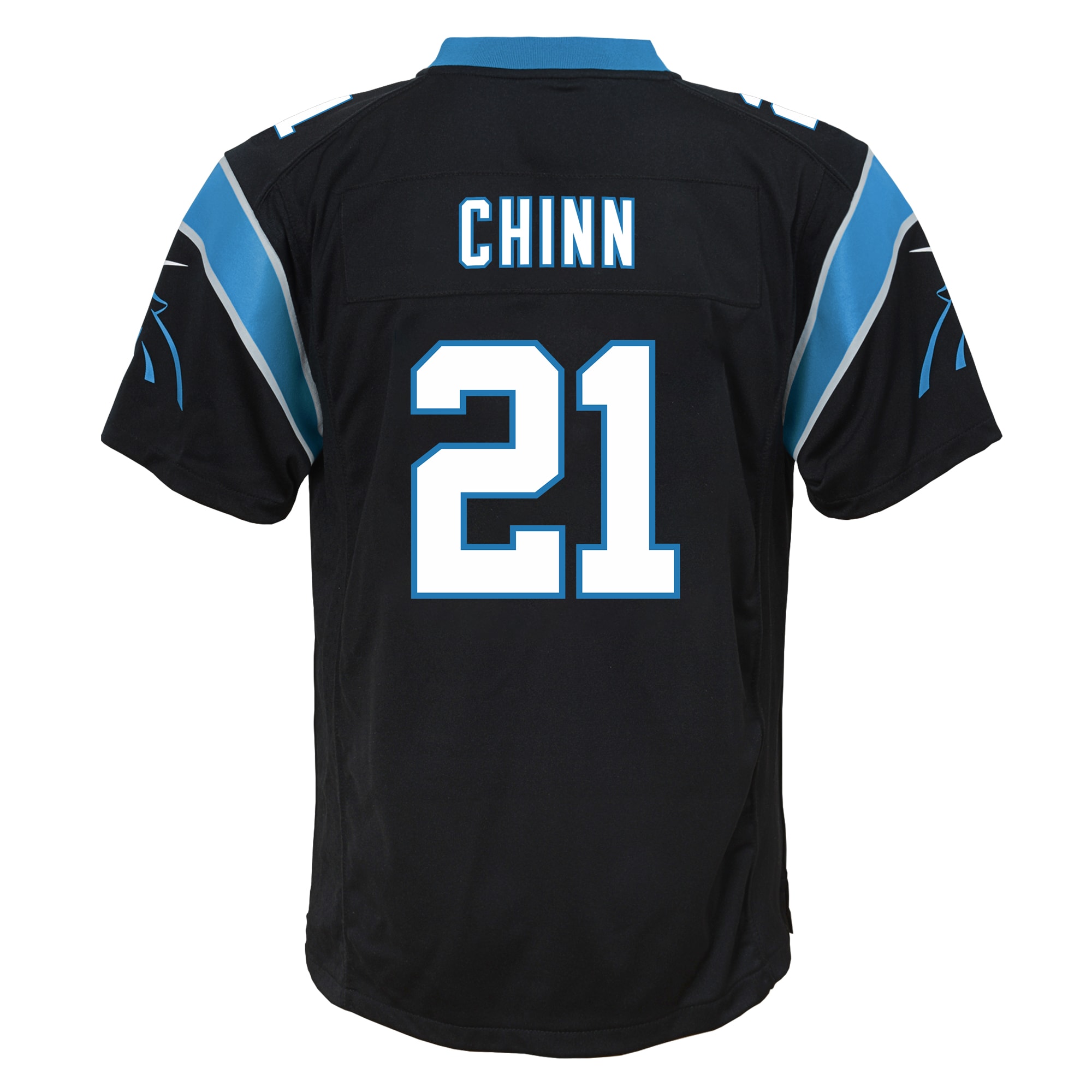 Youth Carolina Panthers Jeremy Chinn Black Game Jersey JS4204 Saliibo - Image 3