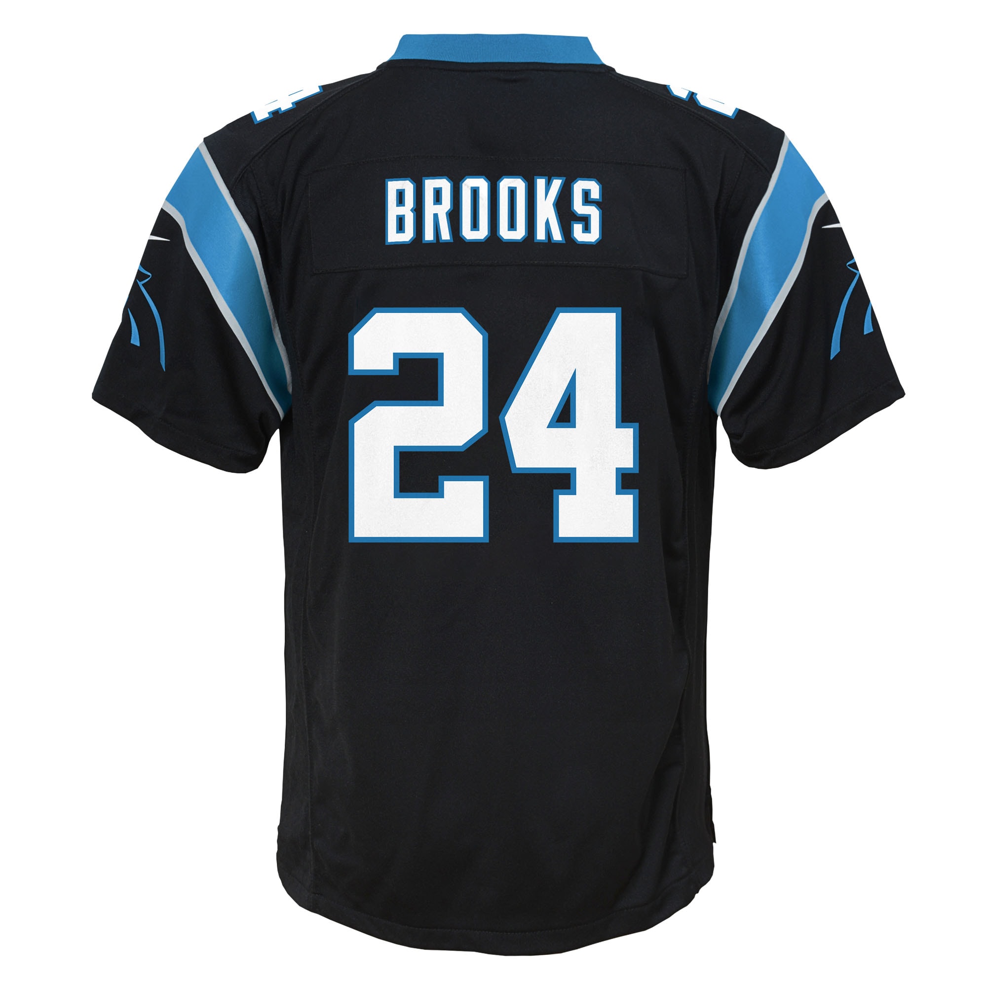 Youth Carolina Panthers Jonathon Brooks Black Team Game Jersey JS3387 Saliibo - Image 3