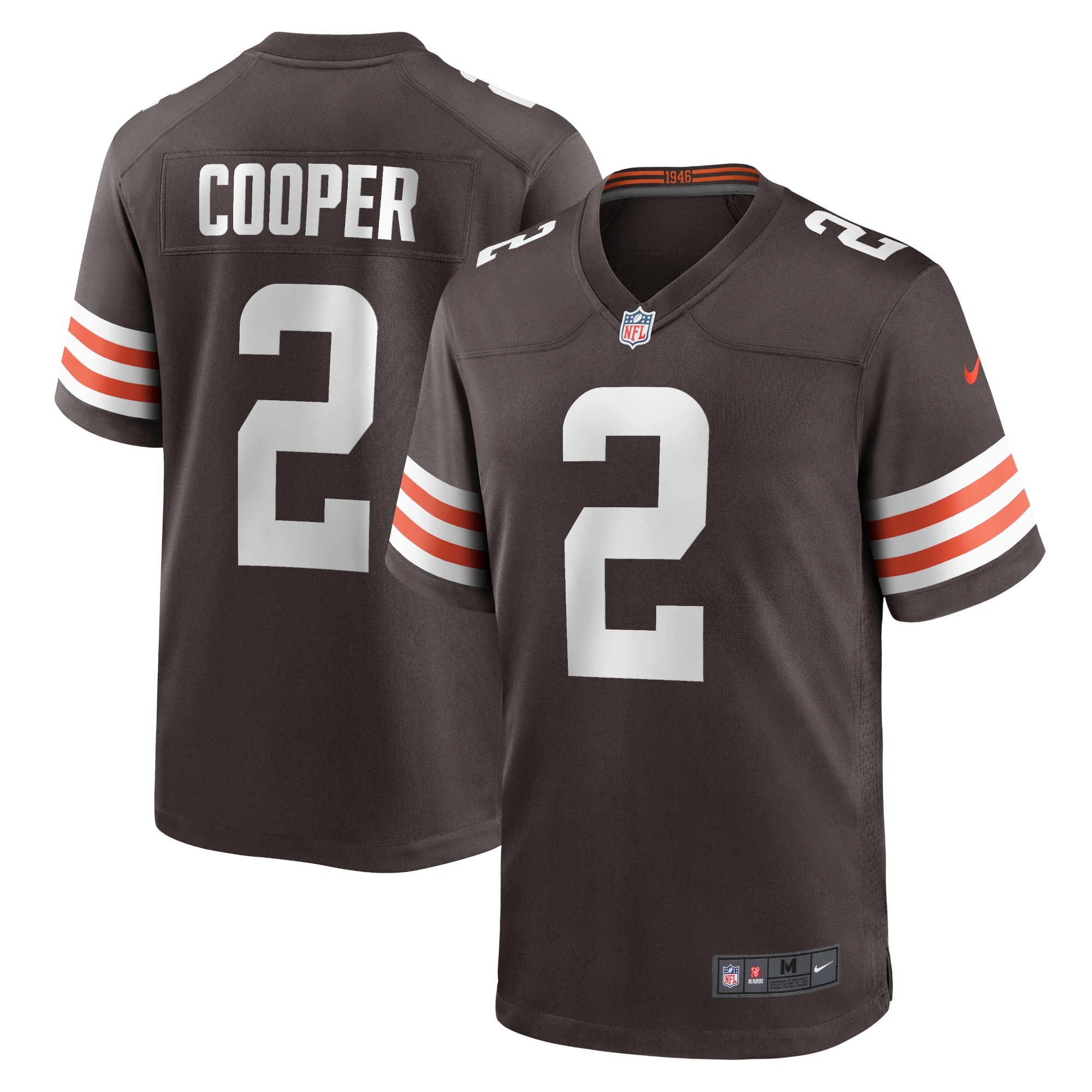 Youth Cleveland Browns Amari Cooper Brown Game Jersey JS5639 Saliibo
