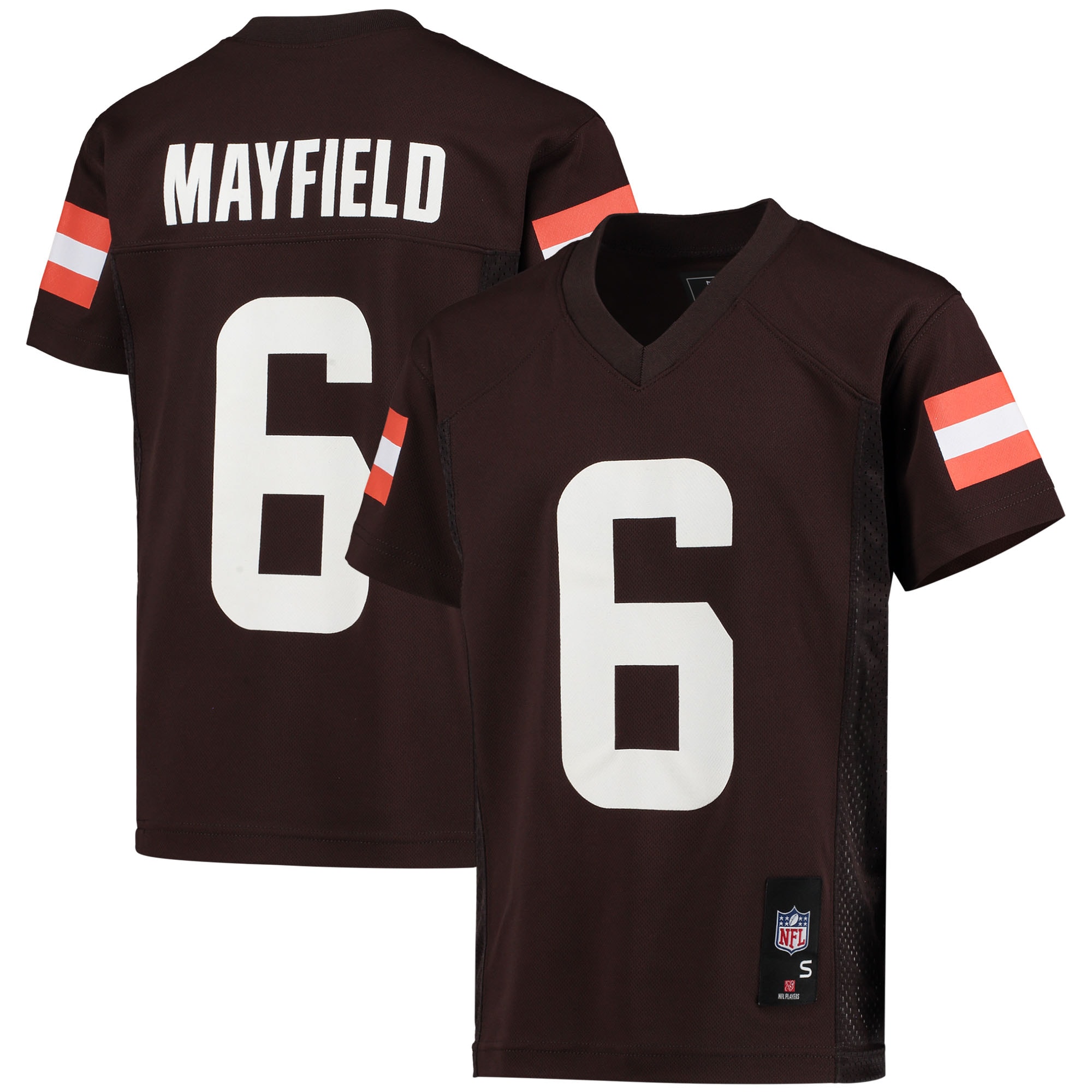 Youth Cleveland Browns Baker Mayfield Brown Player Jersey JS6050 Saliibo