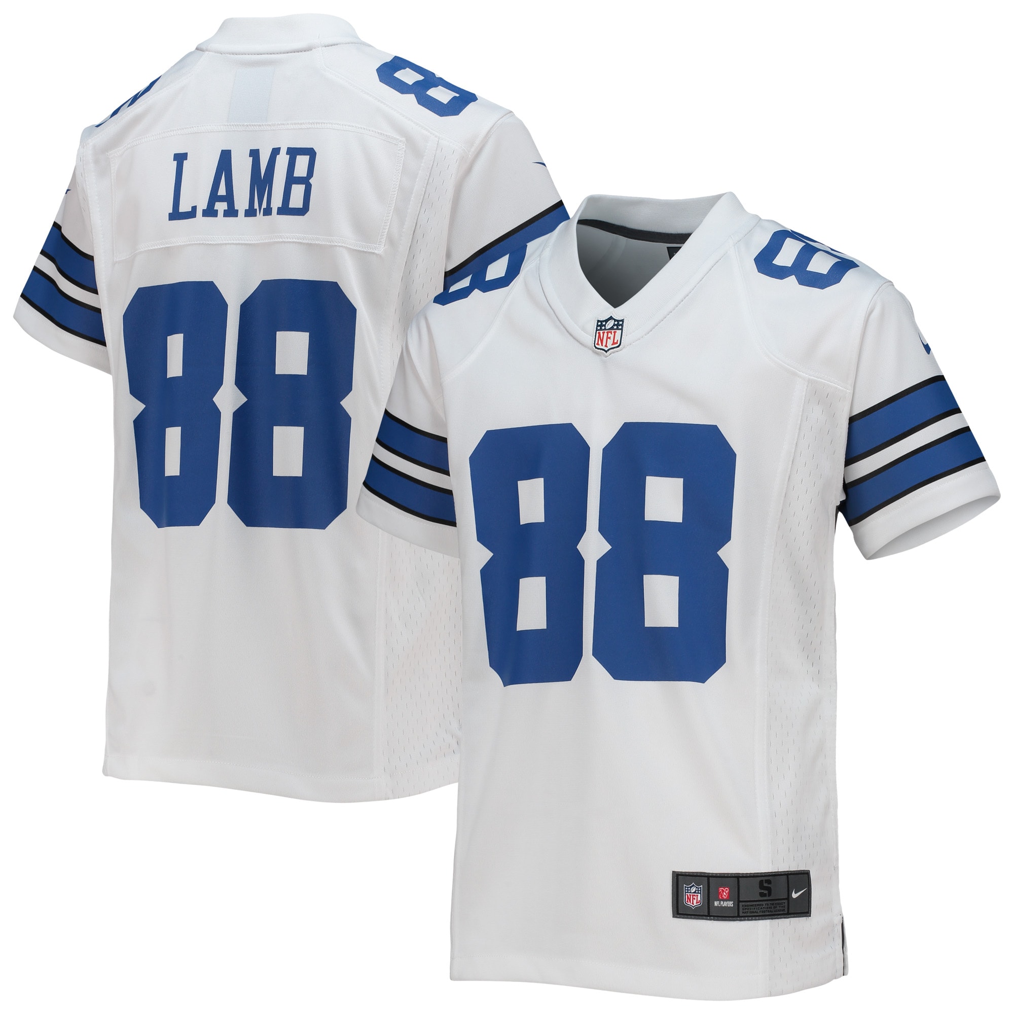Youth Dallas Cowboys CeeDee Lamb White Game Jersey JS1322 Saliibo