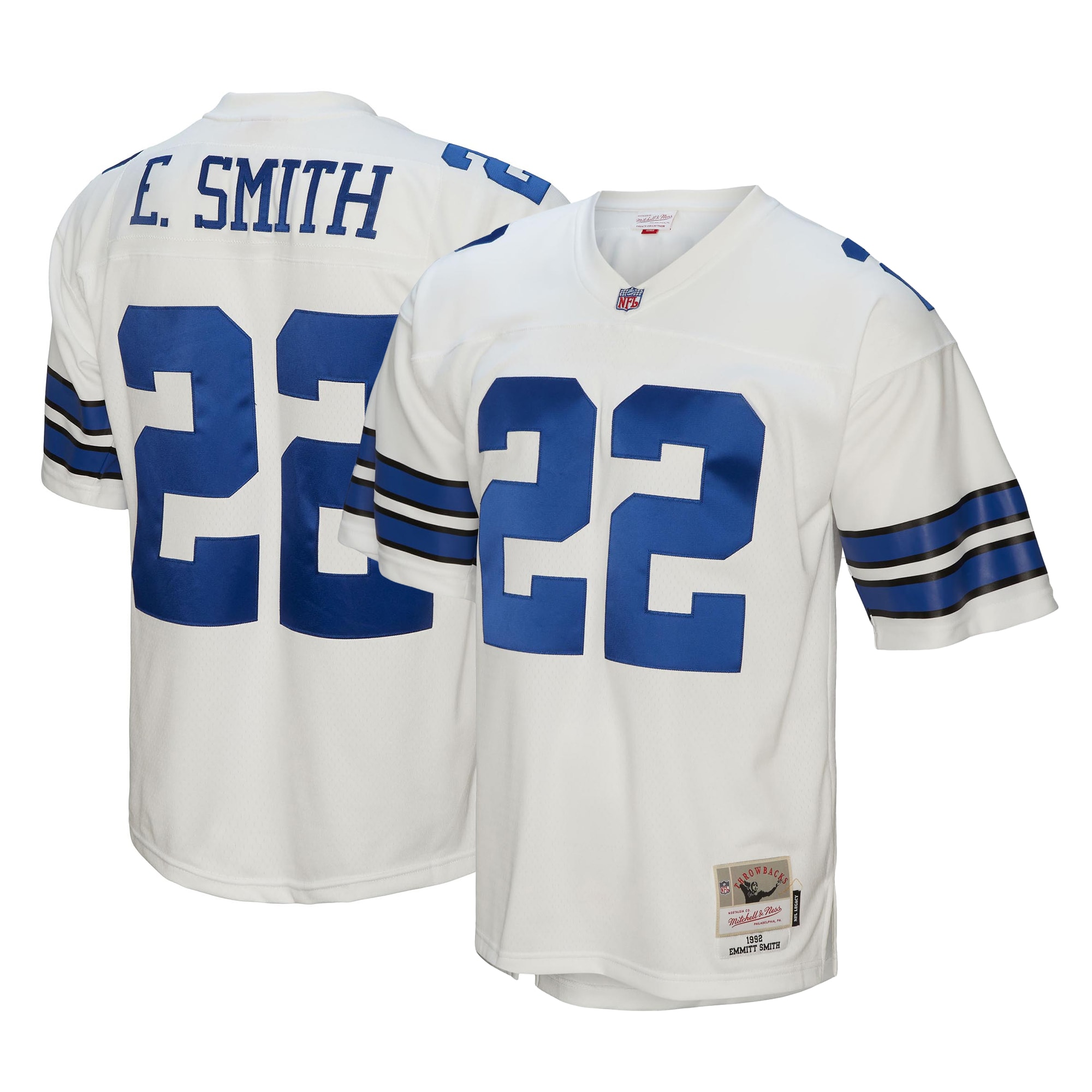 Youth Dallas Cowboys Emmitt Smith Mitchell & Ness White Retired Player Legacy Jersey JS8849 Saliibo