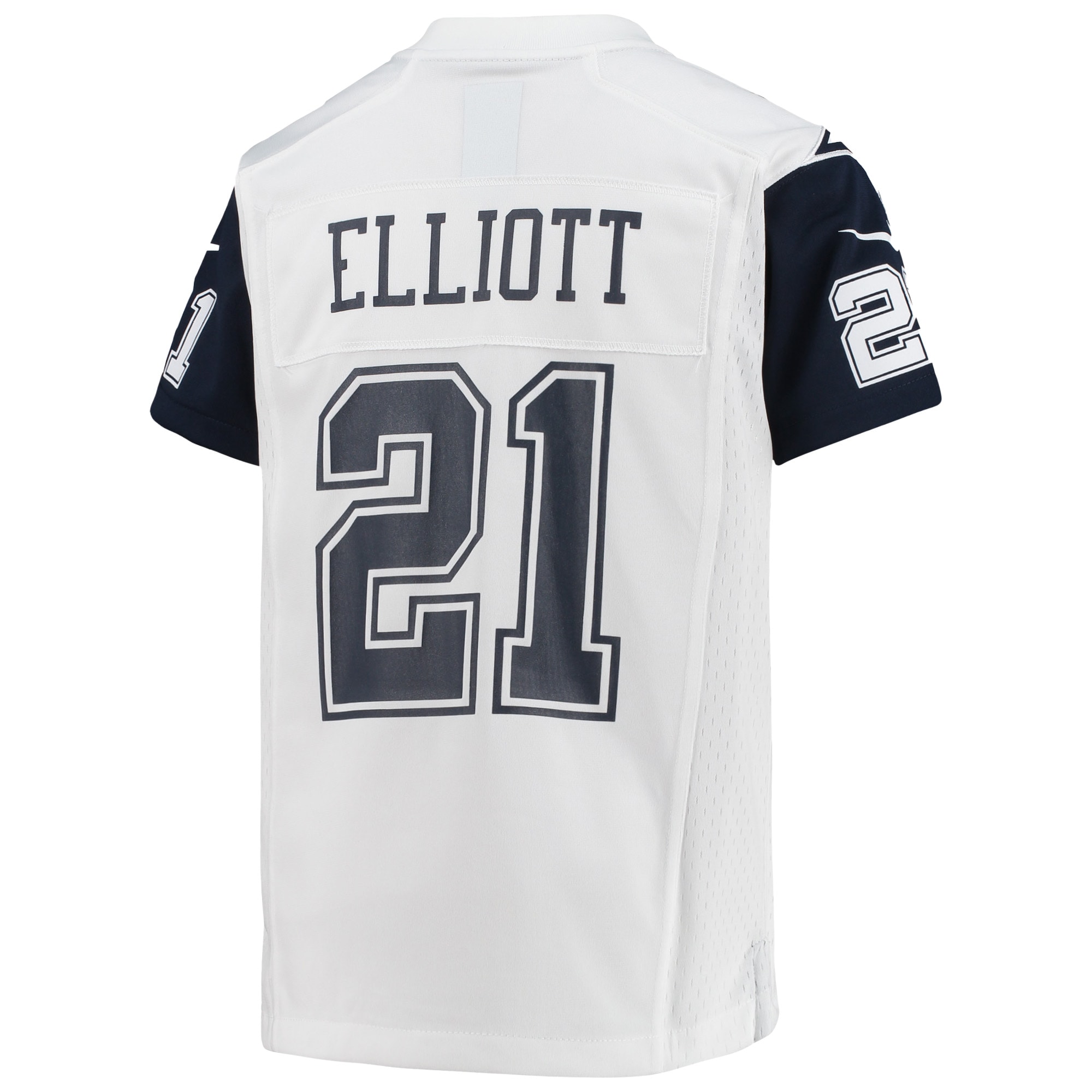 Youth Dallas Cowboys Ezekiel Elliott White Alternate Game Jersey JS1793 Saliibo - Image 3