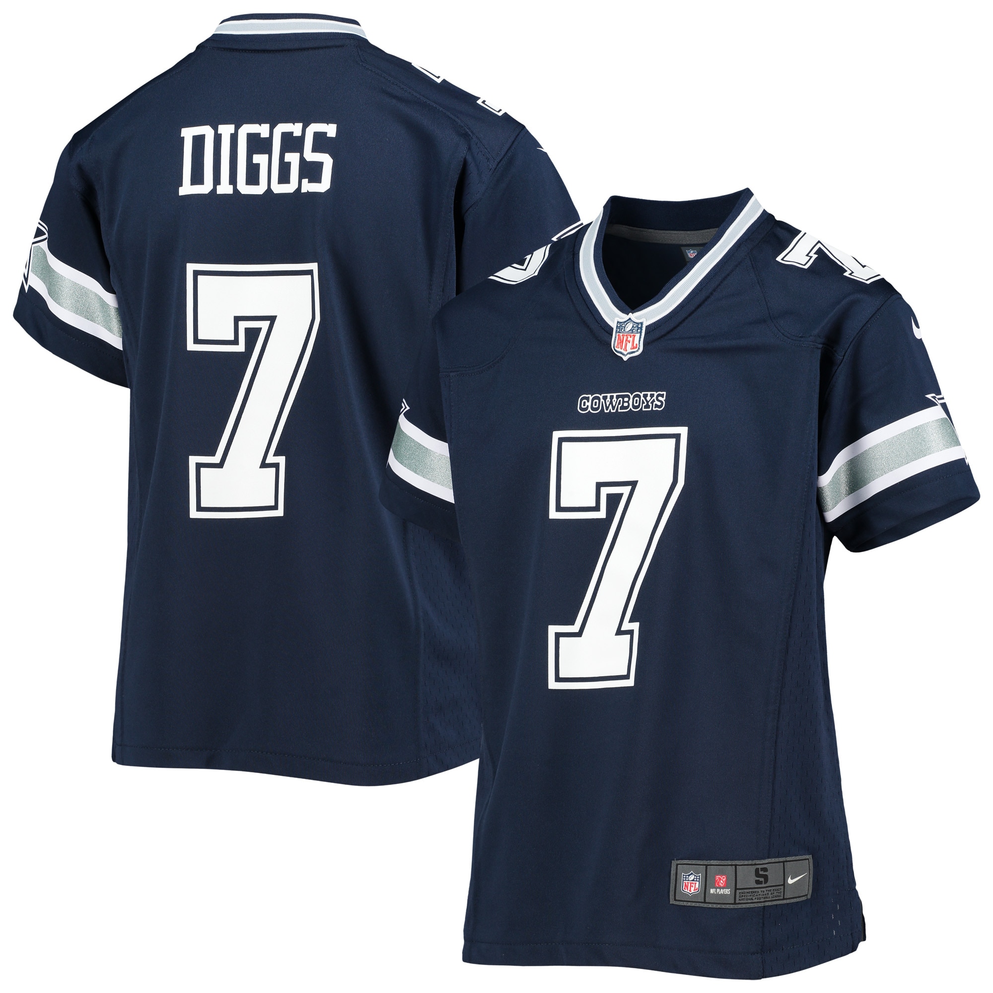 Youth Dallas Cowboys Trevon Diggs Navy Game Jersey JS2300 Saliibo