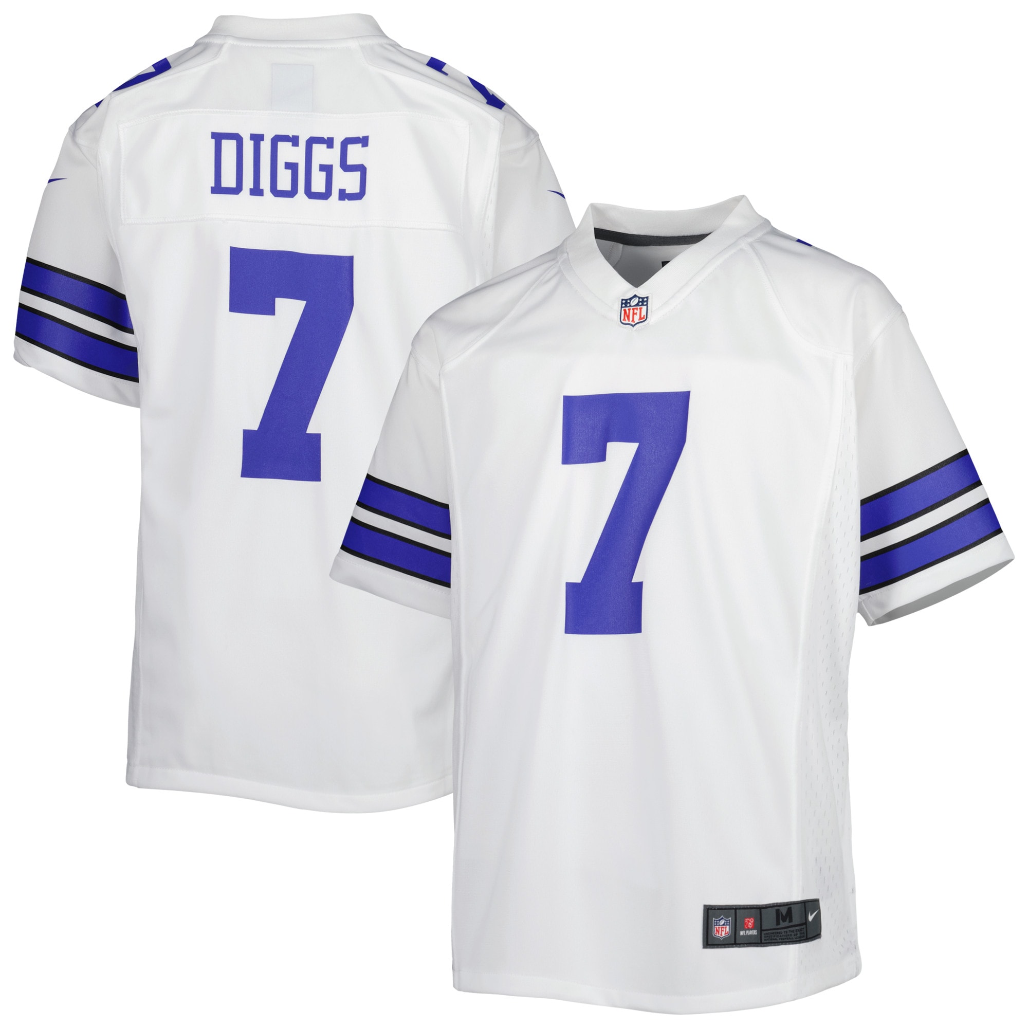 Youth Dallas Cowboys Trevon Diggs White Game Jersey JS8464 Saliibo