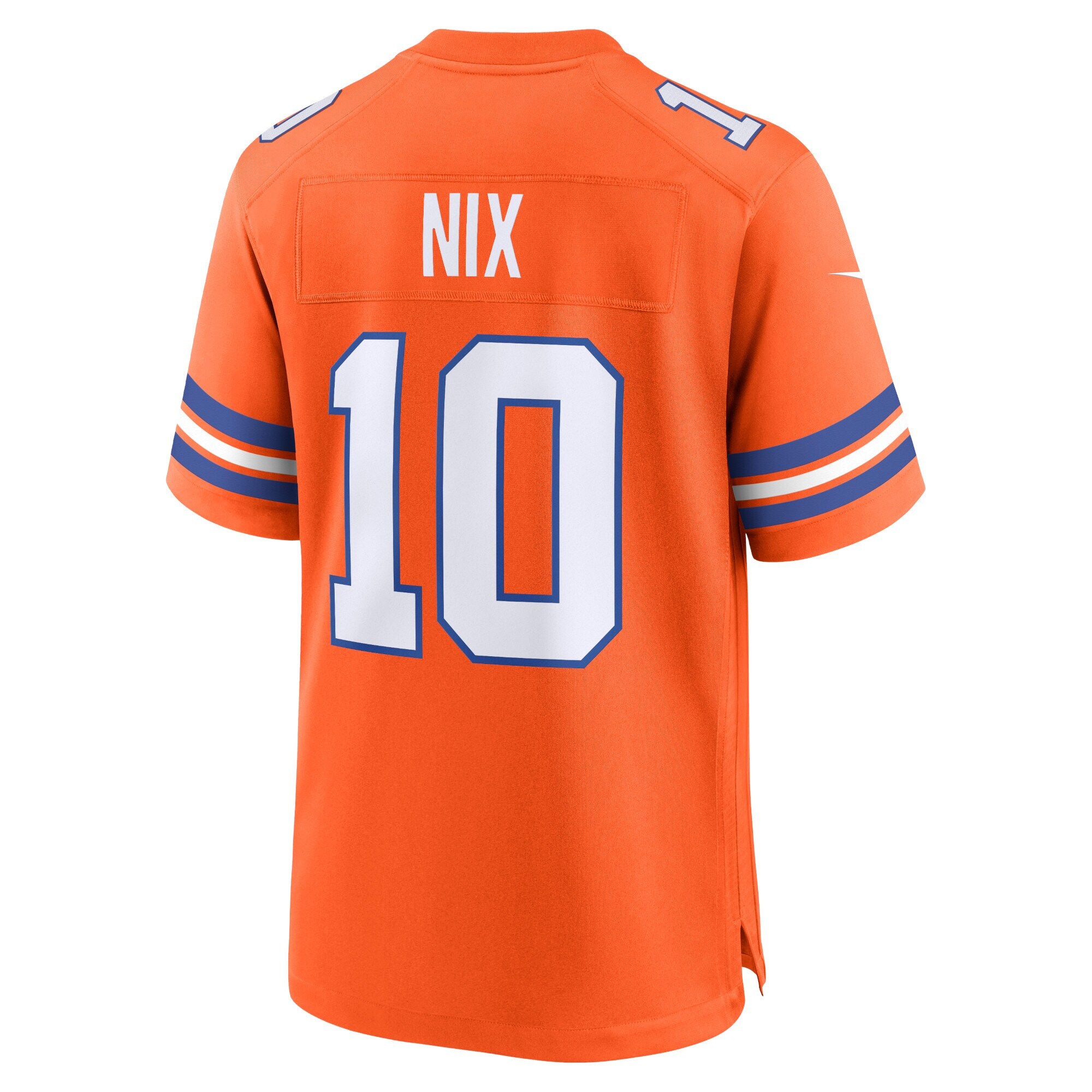 Youth Denver Broncos Bo Nix Orange Alternate Game Jersey JS5448 Saliibo - Image 3