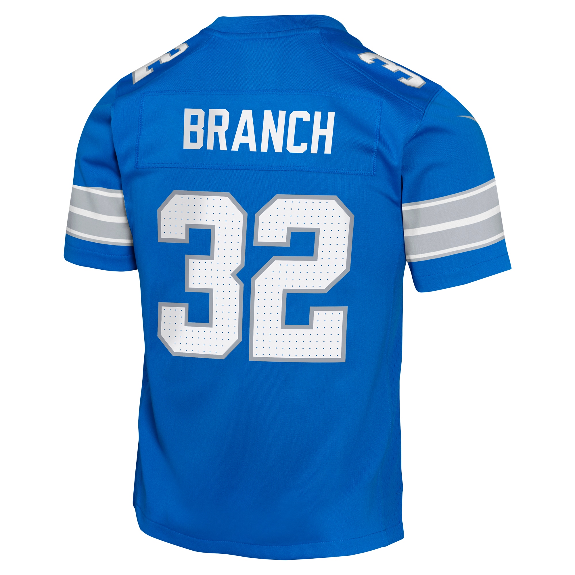 Youth Detroit Lions Brian Branch Blue Team Player Game Jersey JS2772 Saliibo - Image 3