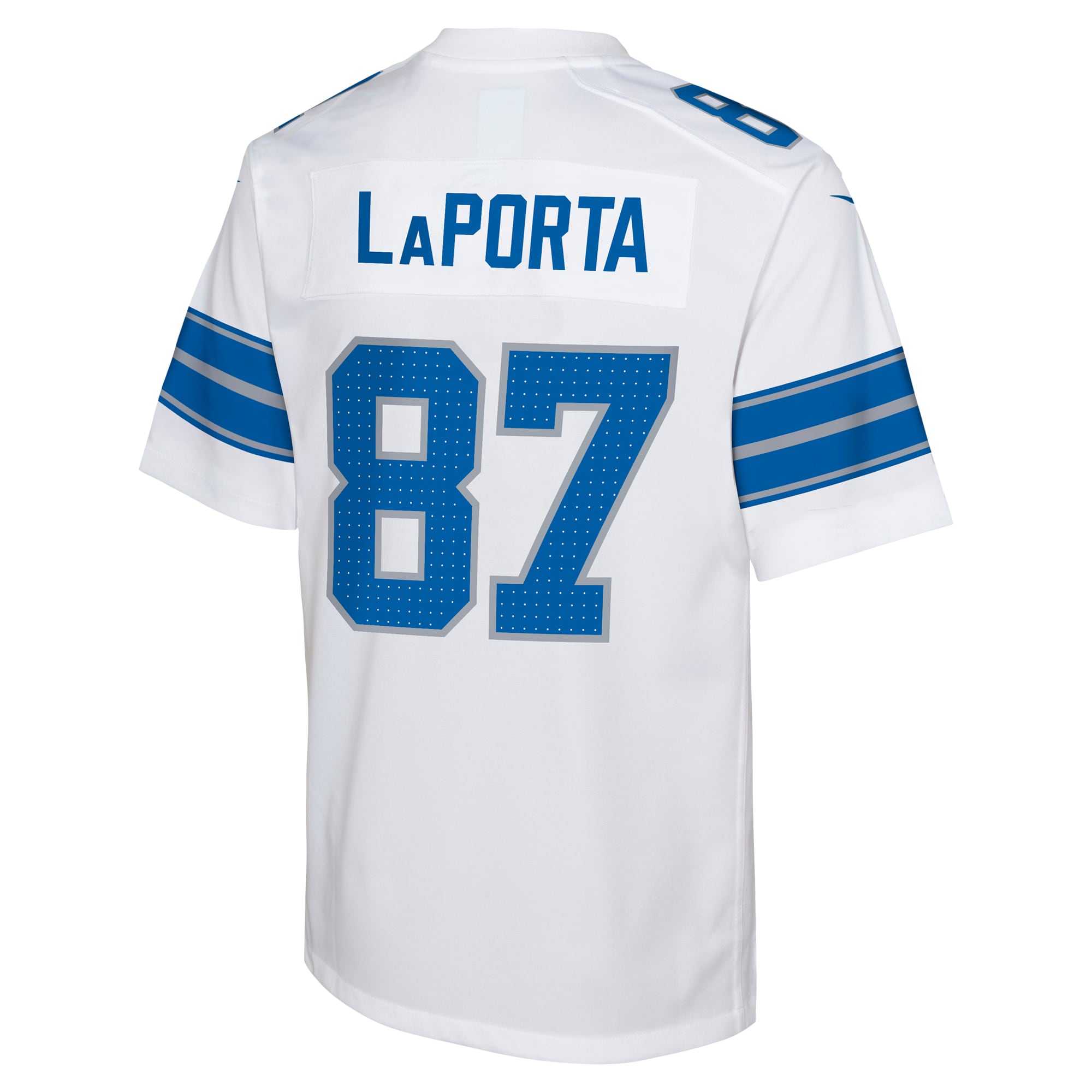 Youth Detroit Lions Sam LaPorta White Player Game Jersey JS7731 Saliibo - Image 3