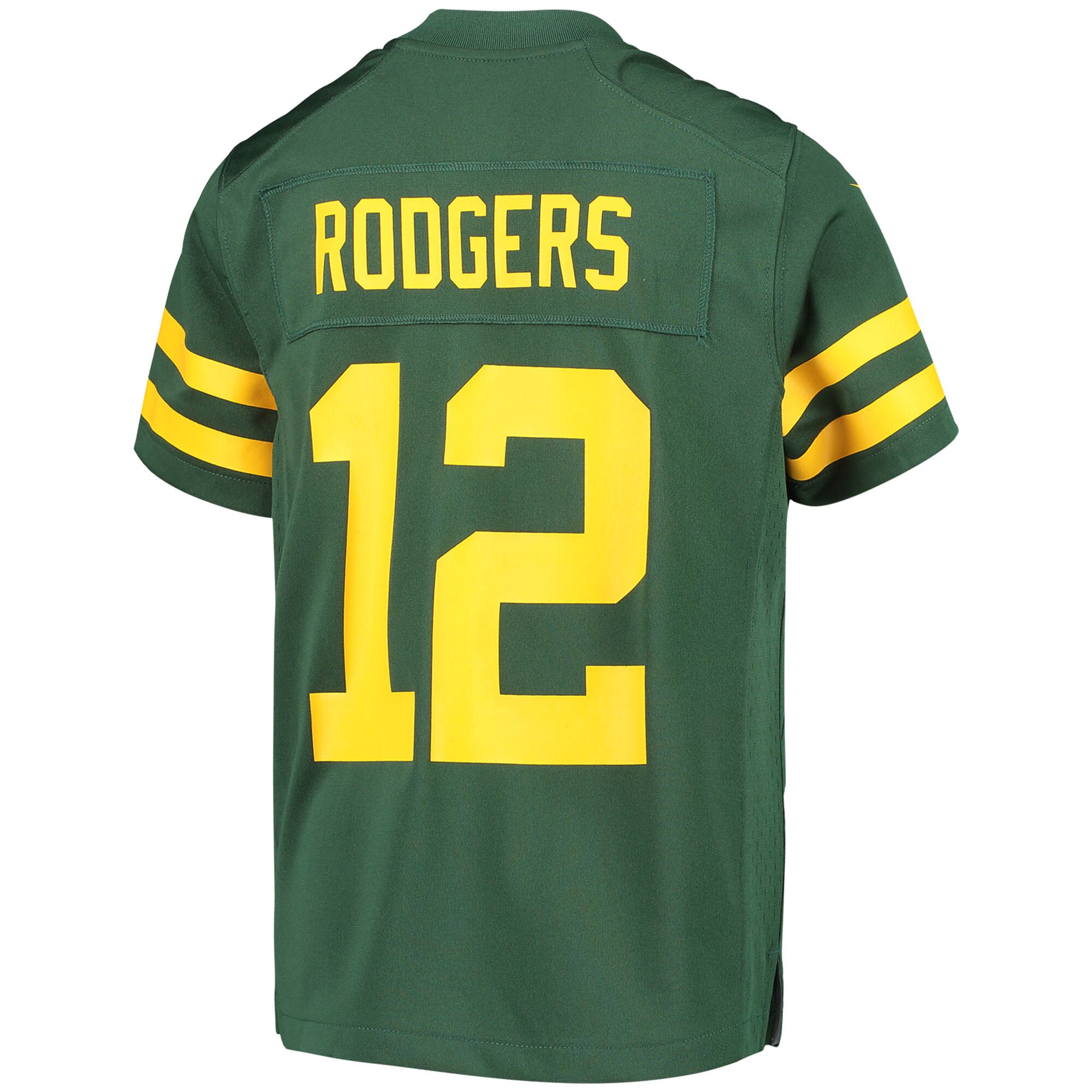 Youth Green Bay Packers Aaron Rodgers Green Game Jersey JS7494 Saliibo - Image 3