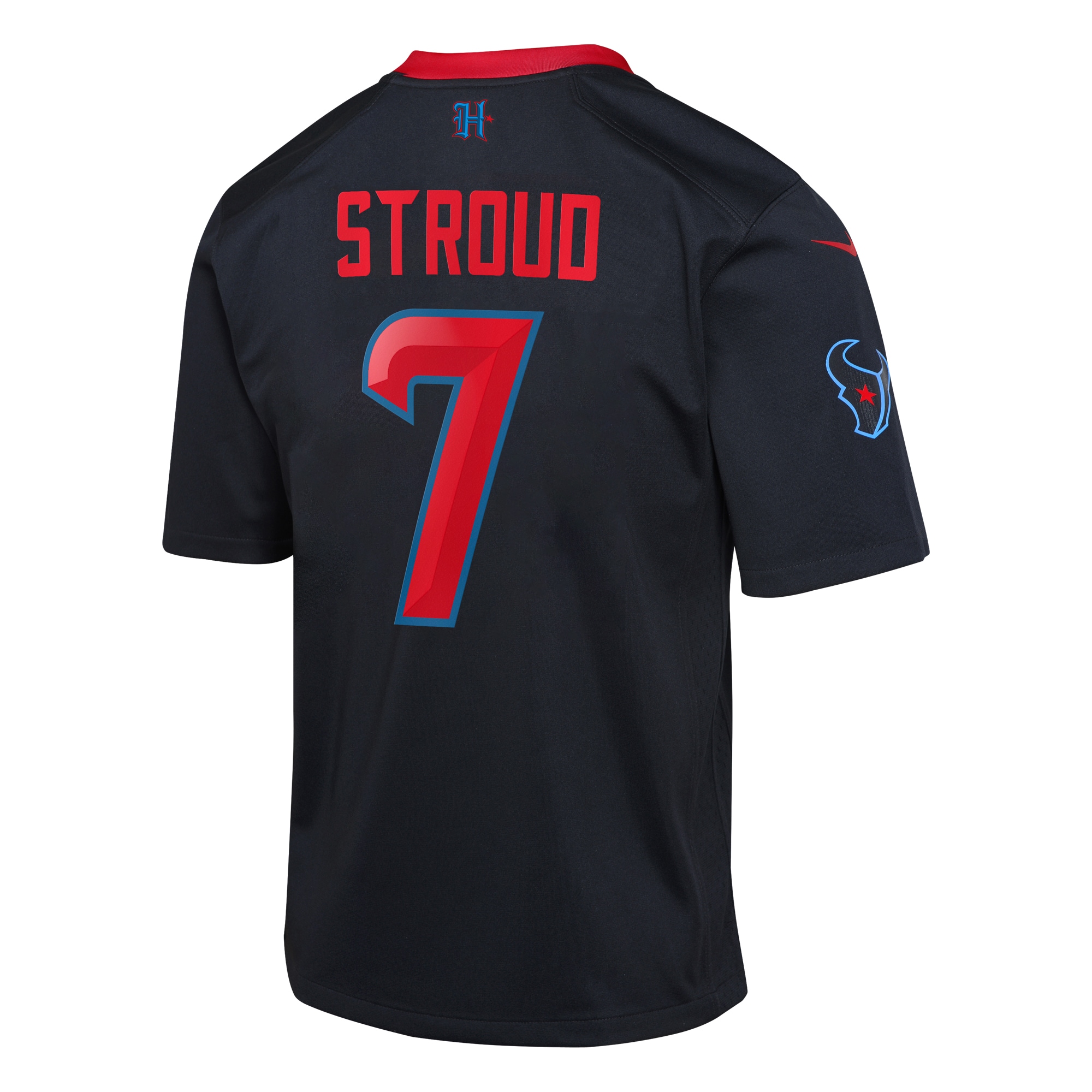 Youth Houston Texans C.J. Stroud Navy 2nd Alternate Game Jersey JS4312 Saliibo - Image 3