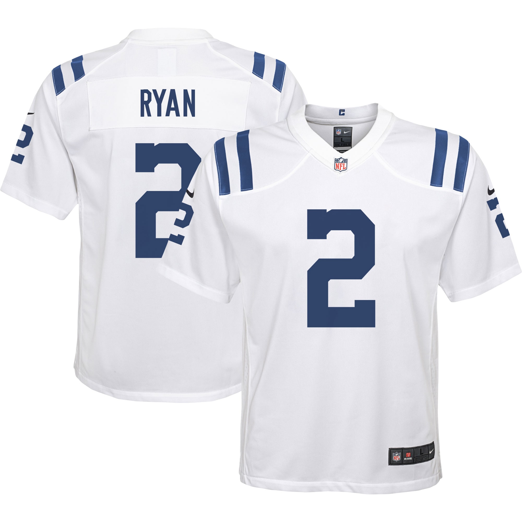 Youth Indianapolis Colts Matt Ryan White Away Game Jersey JS8254 Saliibo