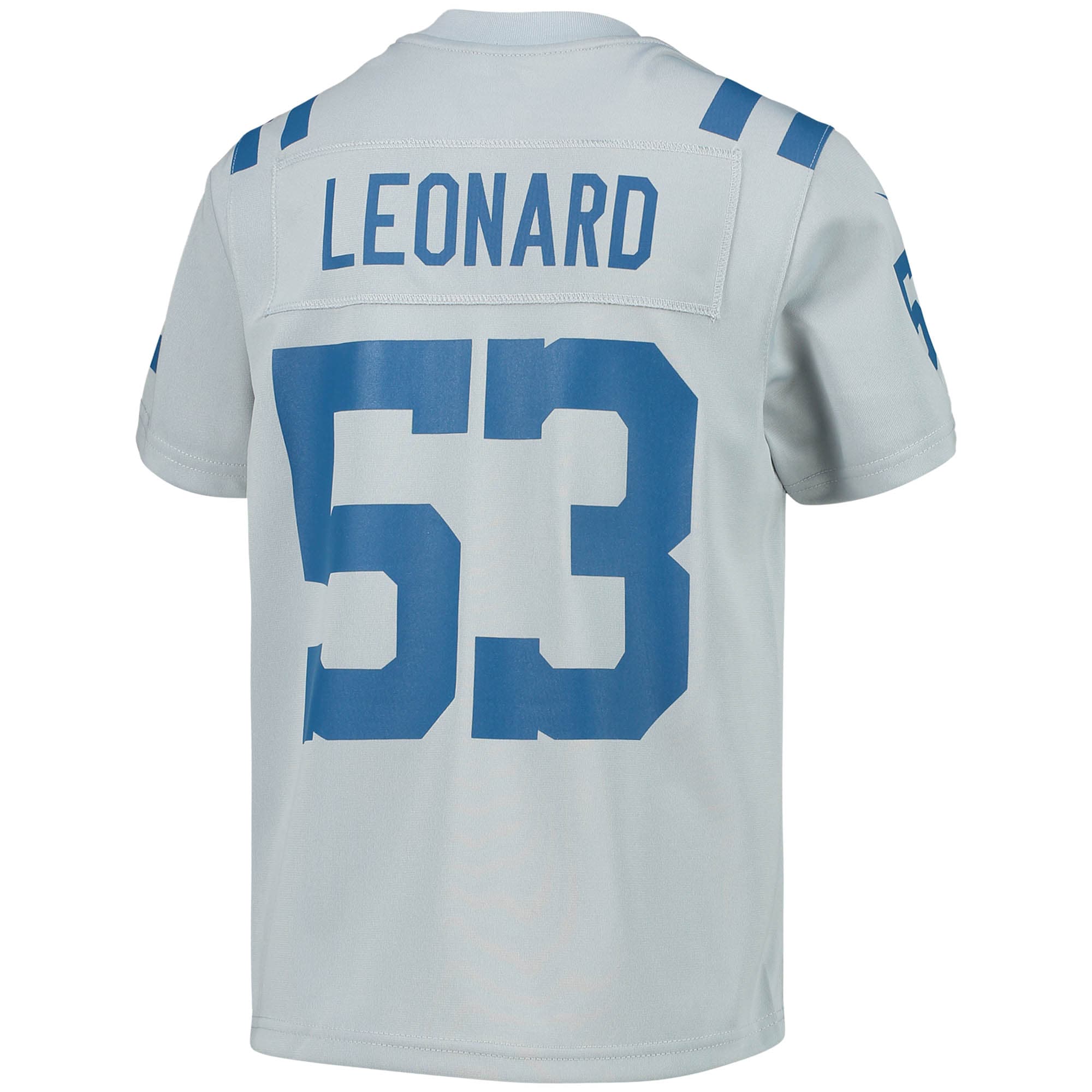 Youth Indianapolis Colts Shaquille Leonard Gray Inverted Team Game Jersey JS6713 Saliibo - Image 3