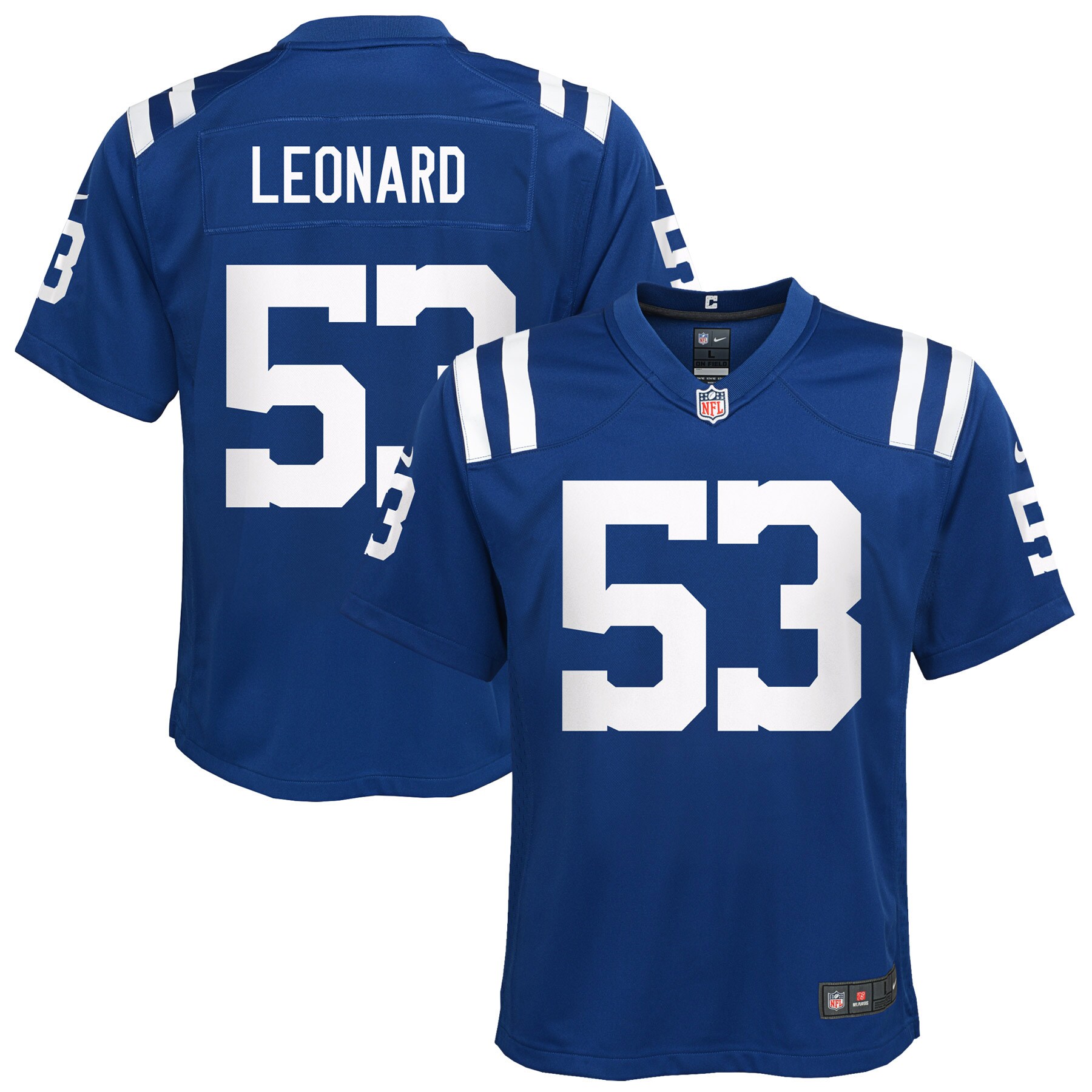 Youth Indianapolis Colts Shaquille Leonard Royal Game Jersey JS3772 Saliibo
