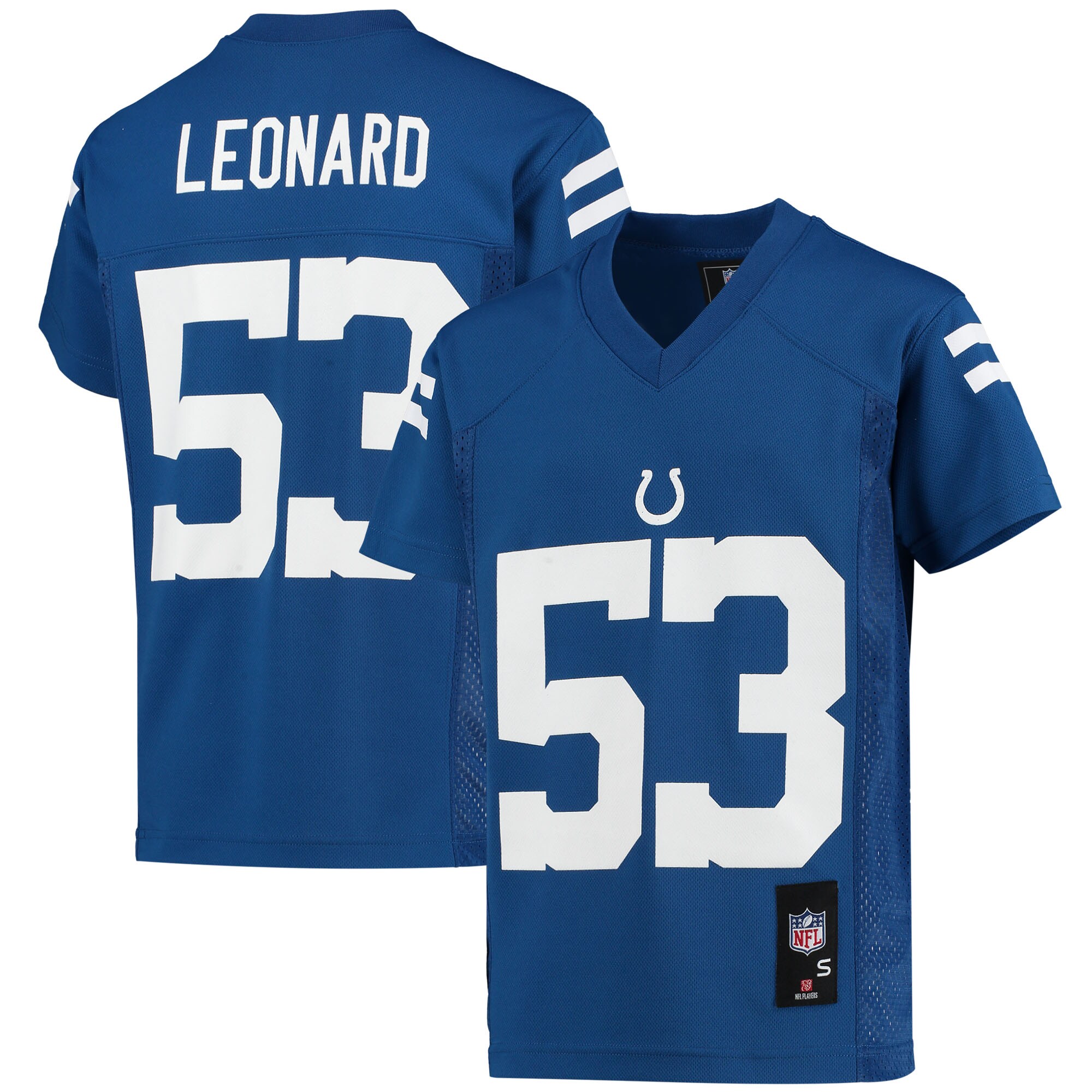 Youth Indianapolis Colts Shaquille Leonard Royal Player Jersey JS9361 Saliibo