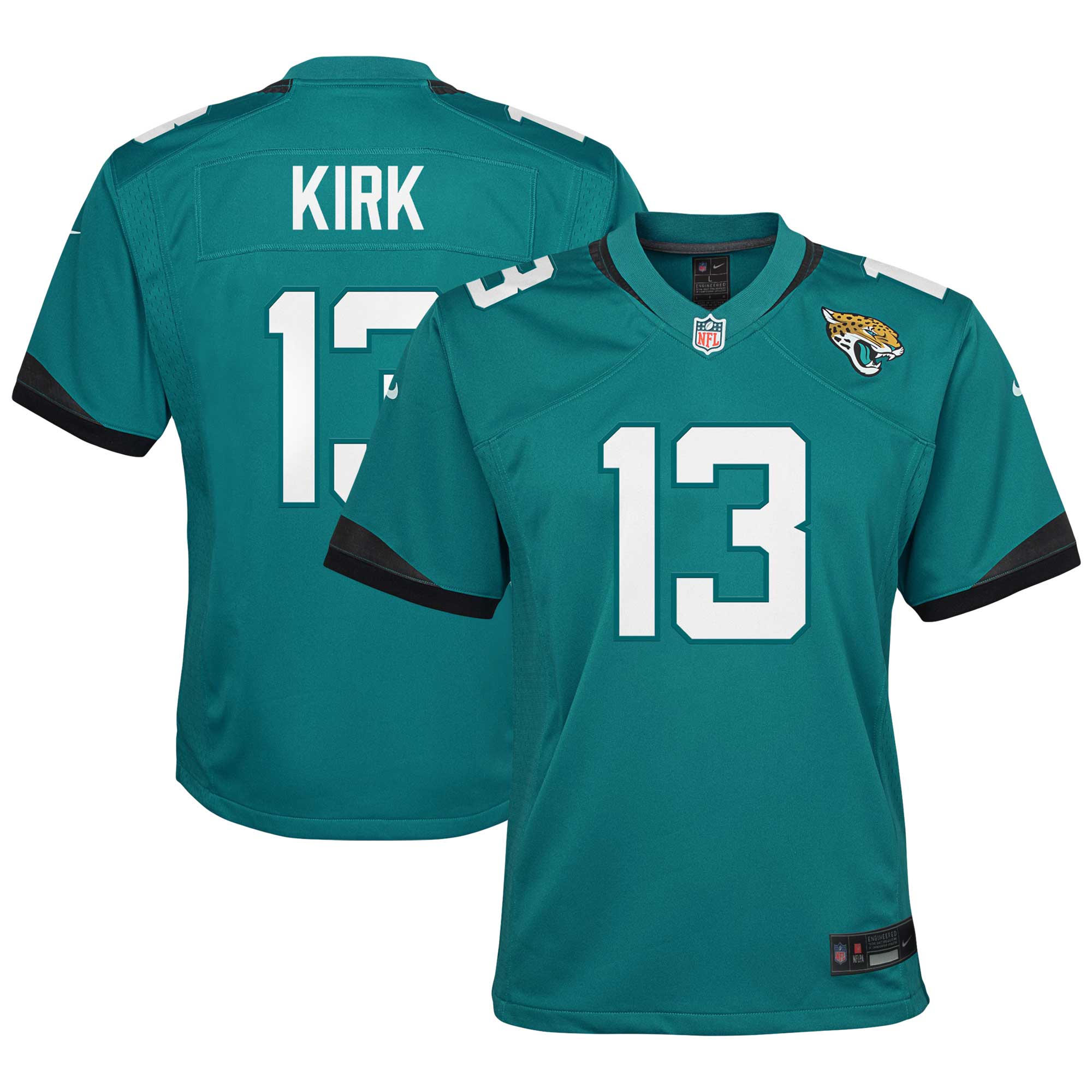 Youth Jacksonville Jaguars Christian Kirk Teal Game Jersey JS8008 Saliibo