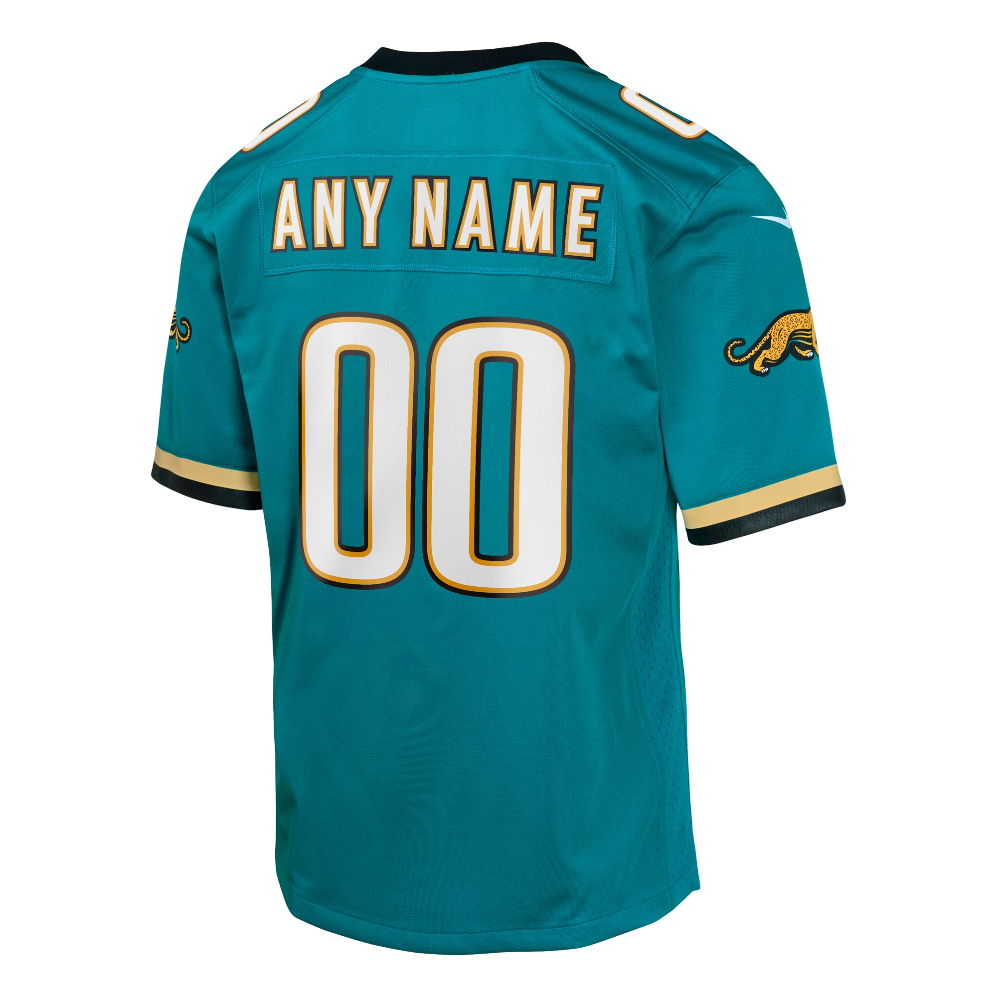 Youth Jacksonville Jaguars Teal Prowler Throwback Custom Game Jersey JS1642 Saliibo - Image 3