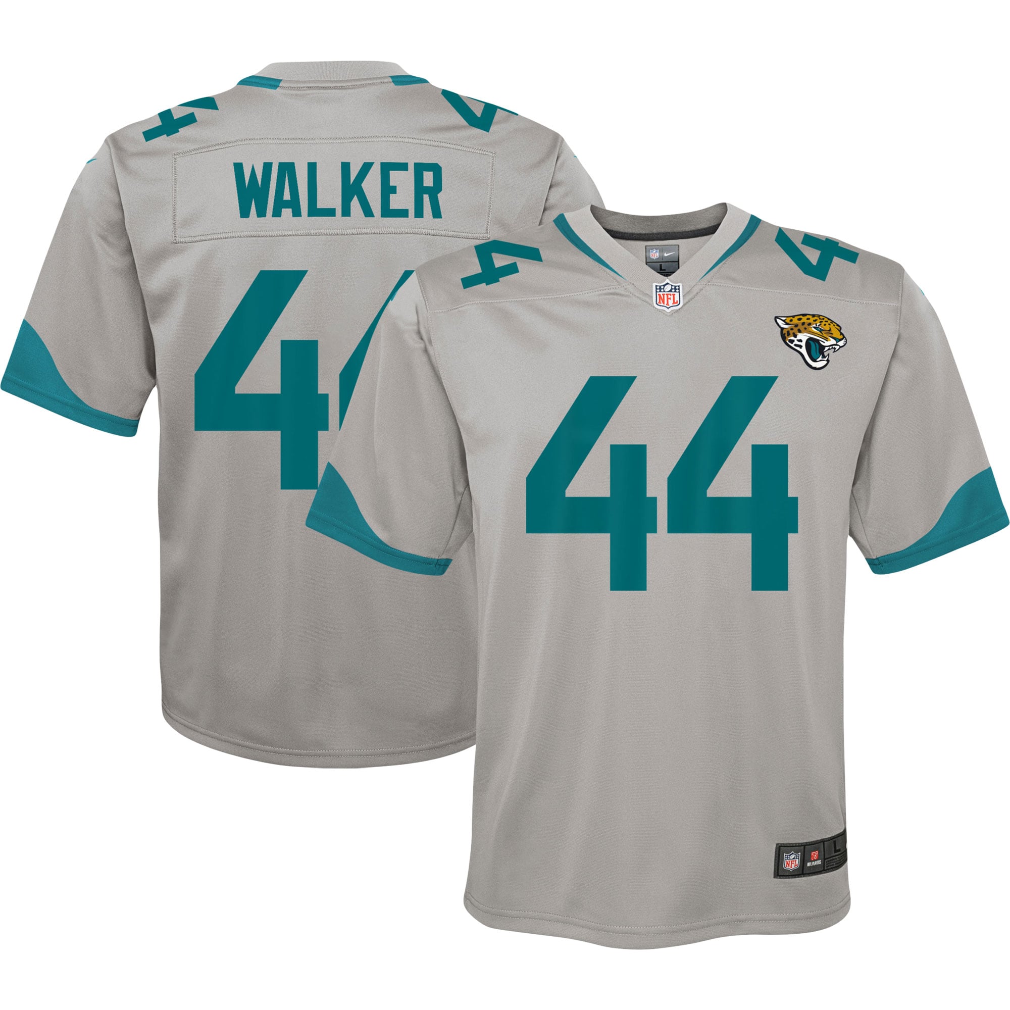 Youth Jacksonville Jaguars Travon Walker Silver Inverted Game Jersey JS3638 Saliibo