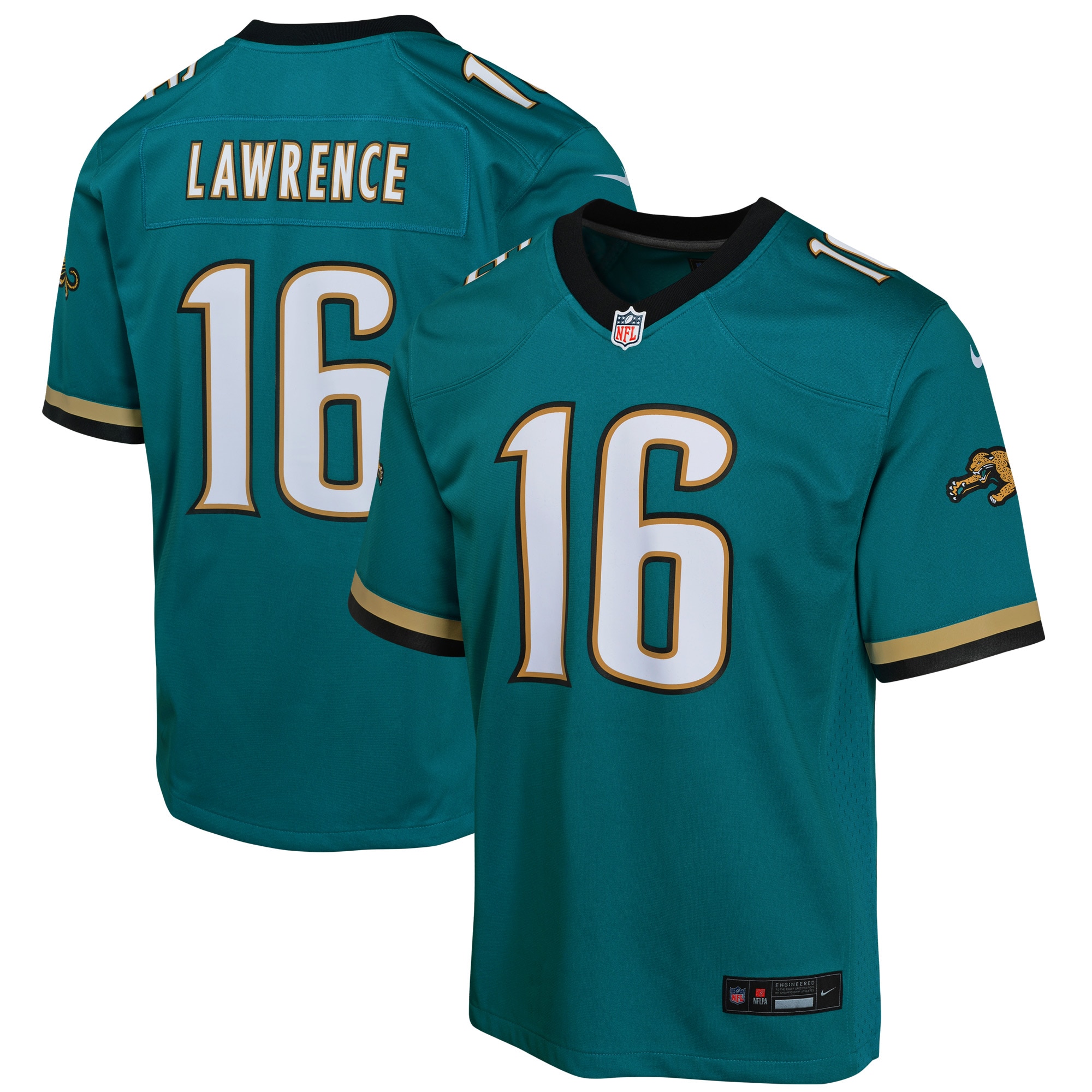 Youth Jacksonville Jaguars Trevor Lawrence Teal Prowler Throwback Player Game Jersey JS5187 Saliibo
