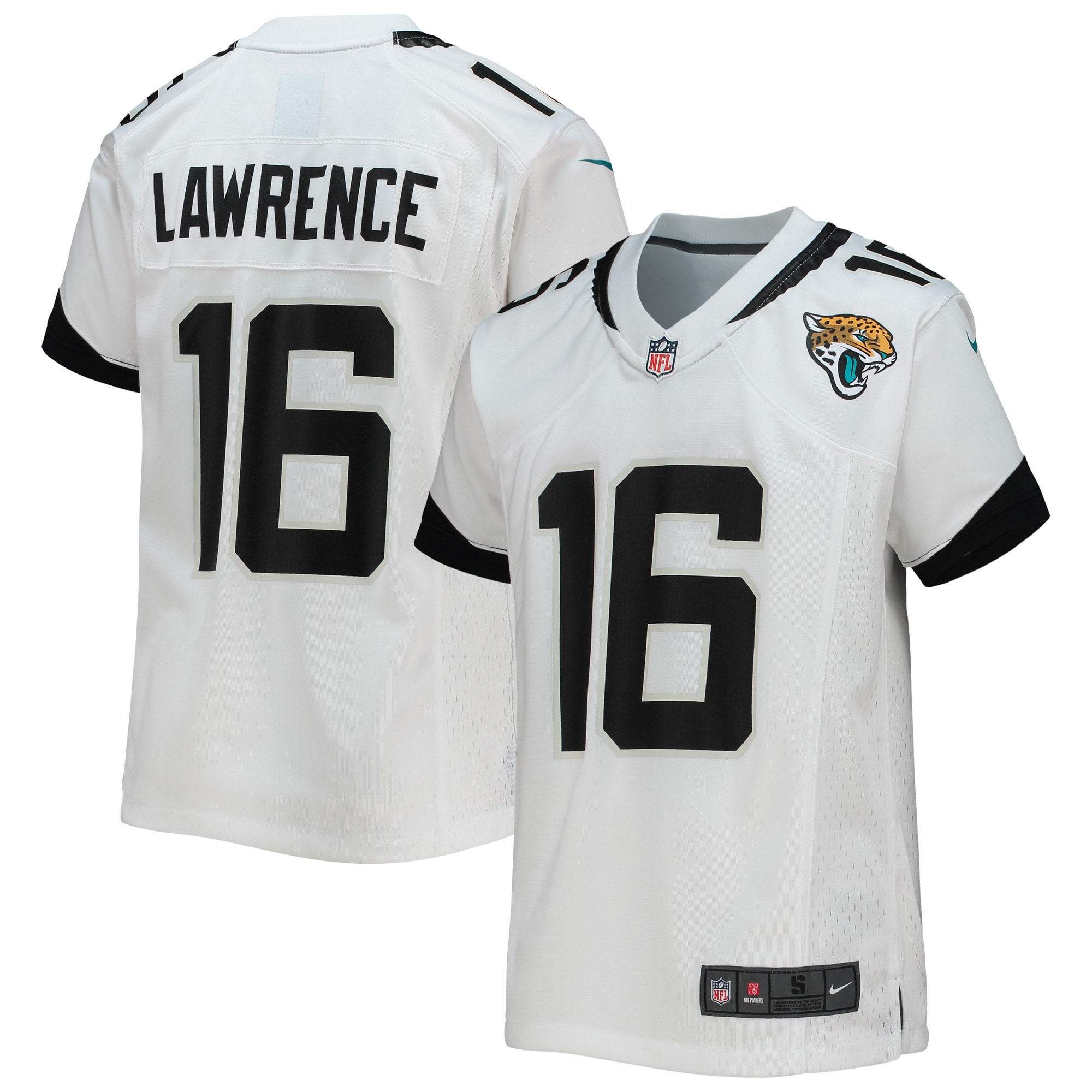 Youth Jacksonville Jaguars Trevor Lawrence White Game Jersey JS1528 Saliibo